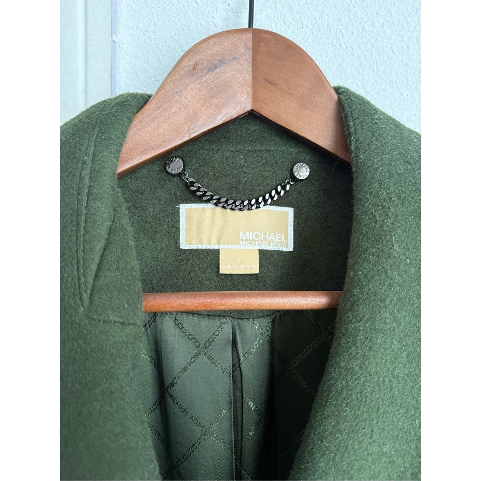 Michael Kors MICHAEL Michael Kors Belted Wrap Coat Jade Dark Green Size M / US 6-8 / IT 42-44 - 3 Thumbnail