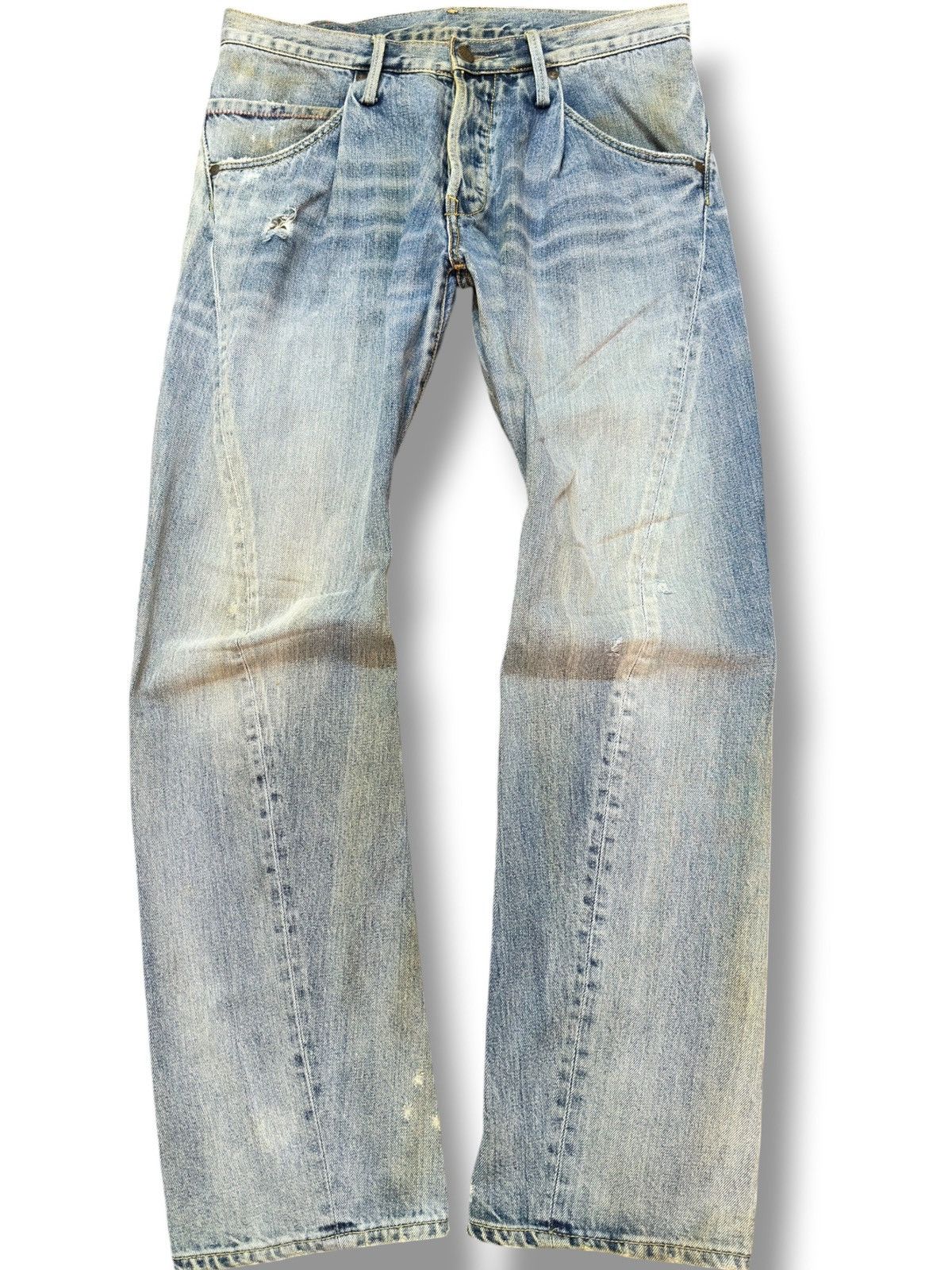 Who Decides War Vintage RNA.Inc Twisted Legs Faded Grunge Denim Size US 31 - 1 Thumbnail