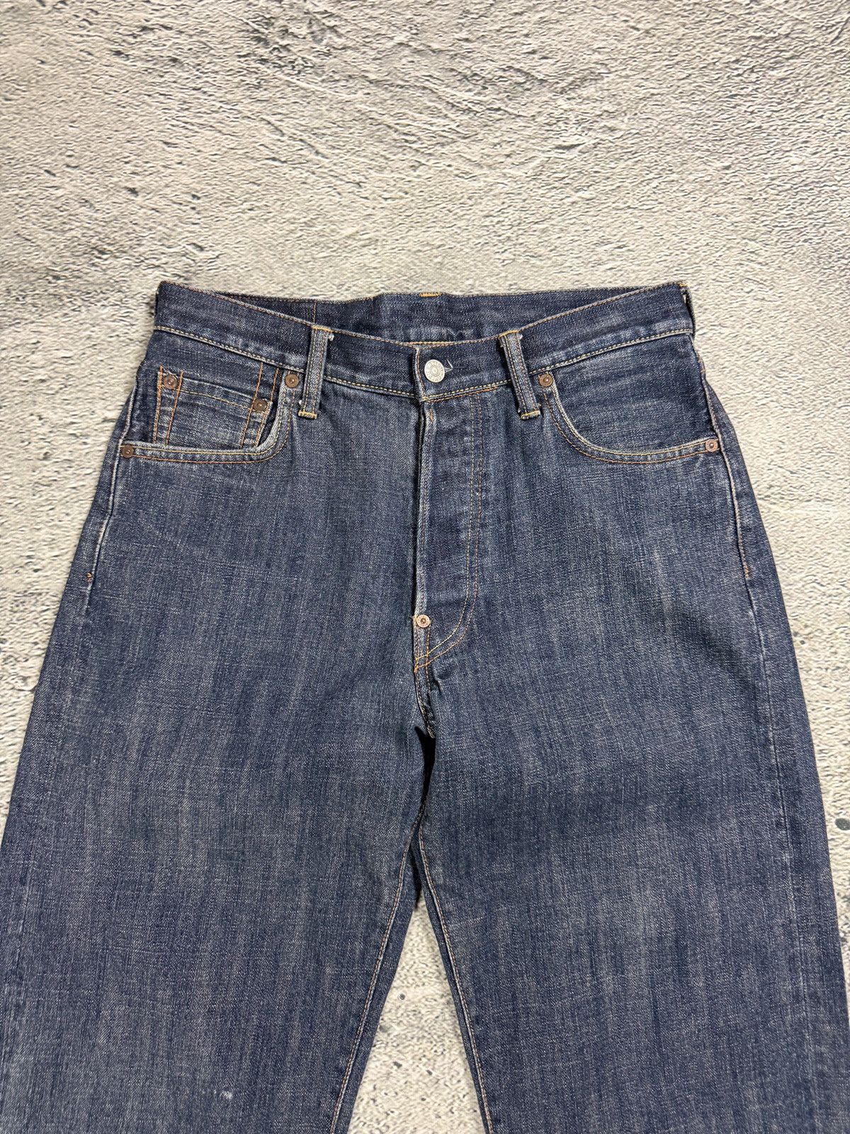 Evisu Evisu jeans white daicock big logo blue selvedge denim Size US 33 - 8 Thumbnail