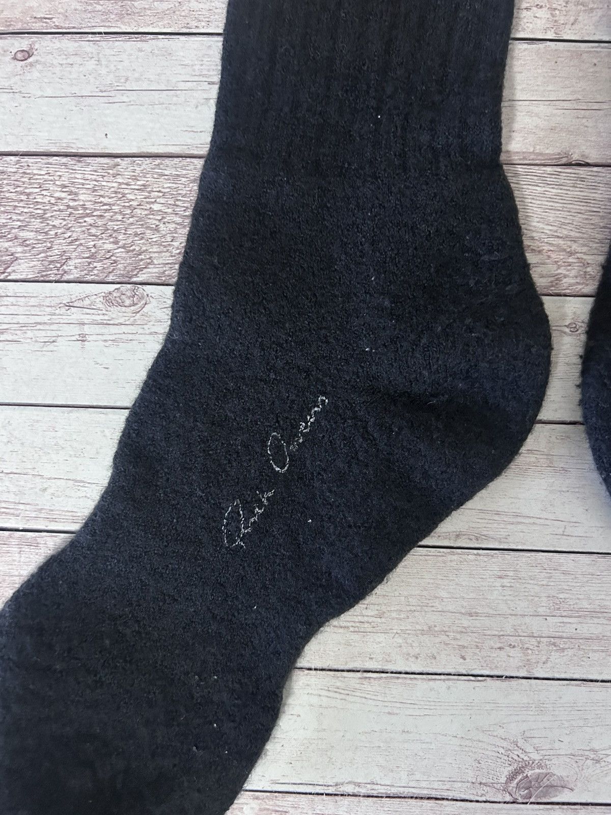 Rick Owens 2 PAIRS high Cotton Wool SOCKS vg+ drkshdw boris saberi UNI Size ONE SIZE - 5 Thumbnail