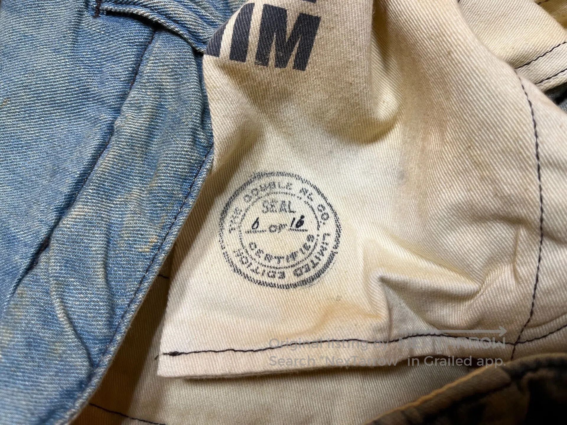 RRL Ralph Lauren limited edition officer denim chino pants. Size US 30 / EU 46 - 4 Thumbnail