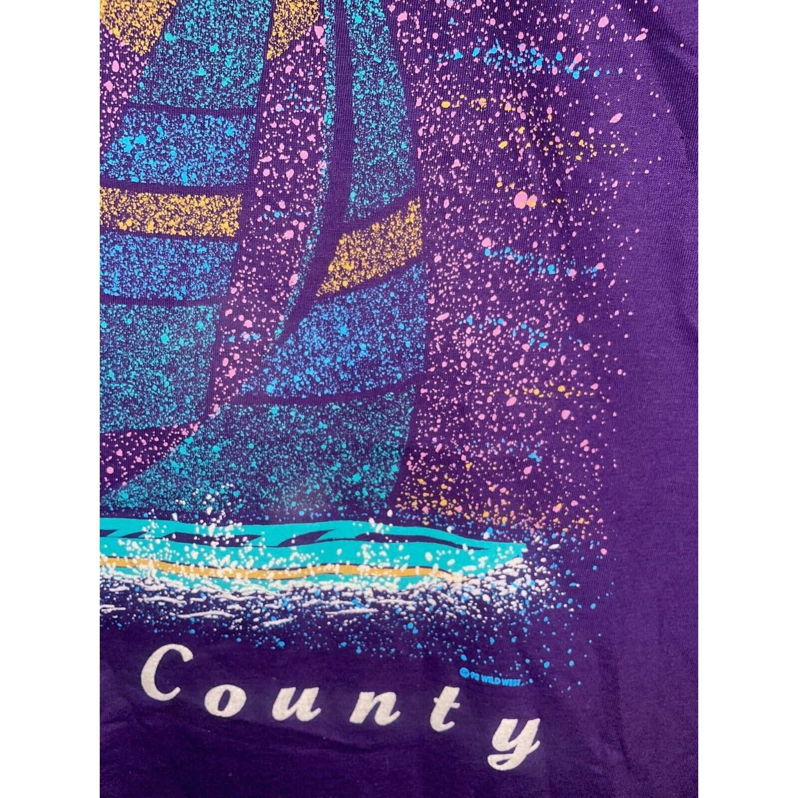 Jerzees Vintage Sailboat Shirt Door Country Boating Tee VTG 90s L Size US L / EU 52-54 / 3 - 5 Thumbnail