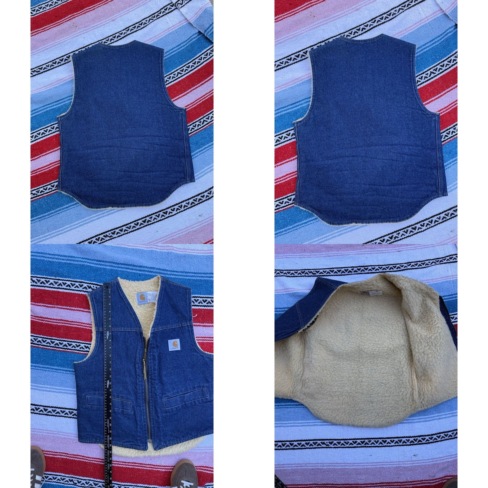 Carhartt VINTAGE Carhartt Vest Denim Sherpa Lined USA Made Men’s M Workwear Size US M / EU 48-50 / 2 - 8 Thumbnail