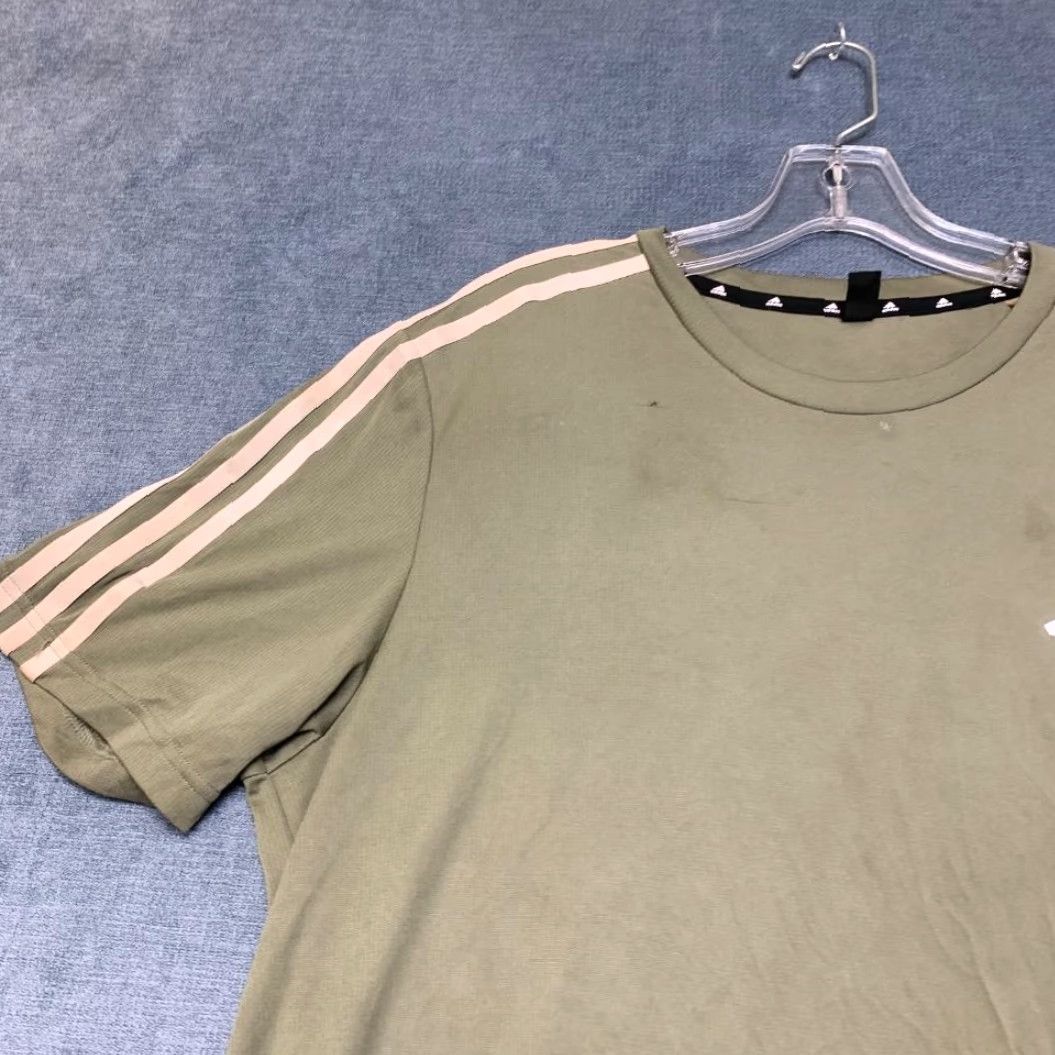 Adidas Adidas Acronym T-Shirt Mens Large Olive Green 3 Stripes Logo Casual Outdoor Tee Size US L / EU 52-54 / 3 - 4 Thumbnail