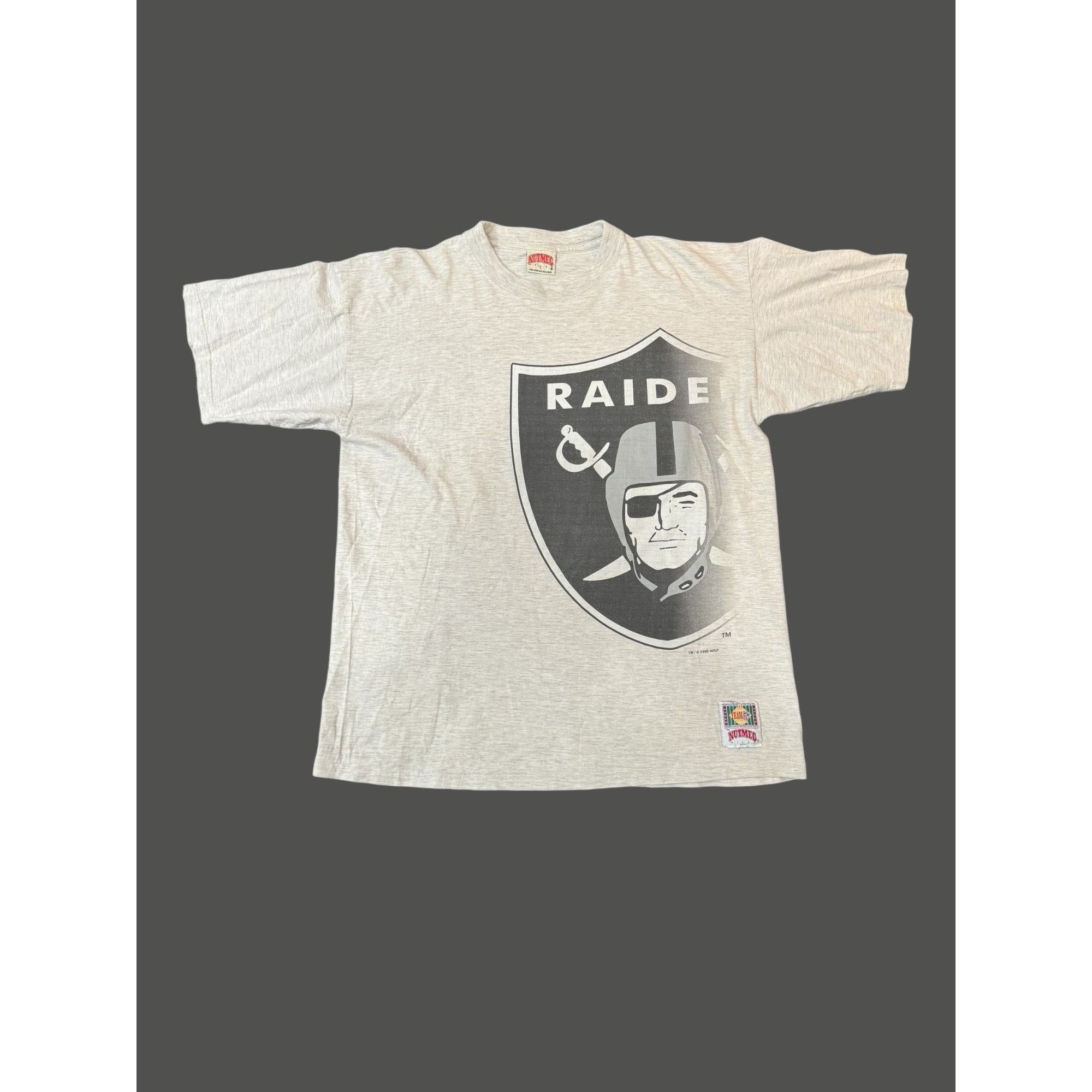 Nutmeg 1995 Nutmeg Oakland Raider T-Shirt Size US L / EU 52-54 / 3 - 1 Thumbnail