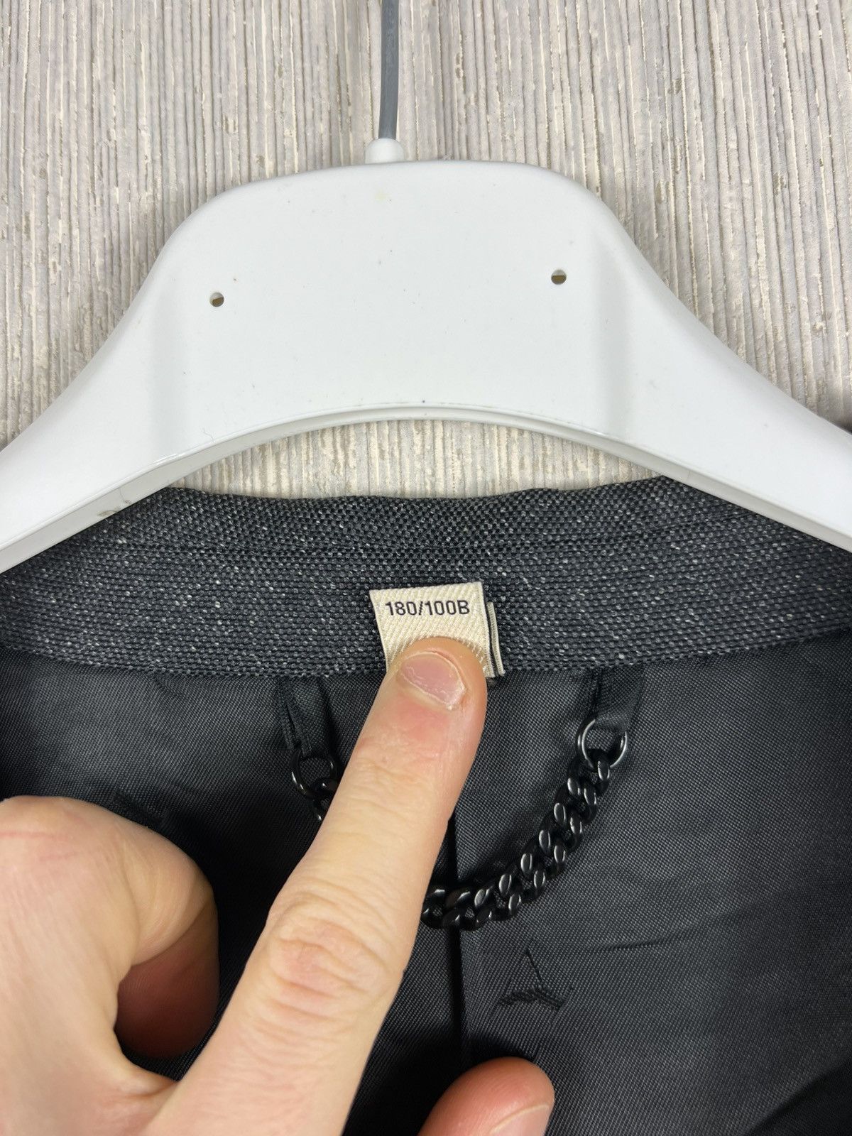 Burberry Burberry London wool silk gradient grey spray blazer jacket Size 54R - 15 Thumbnail