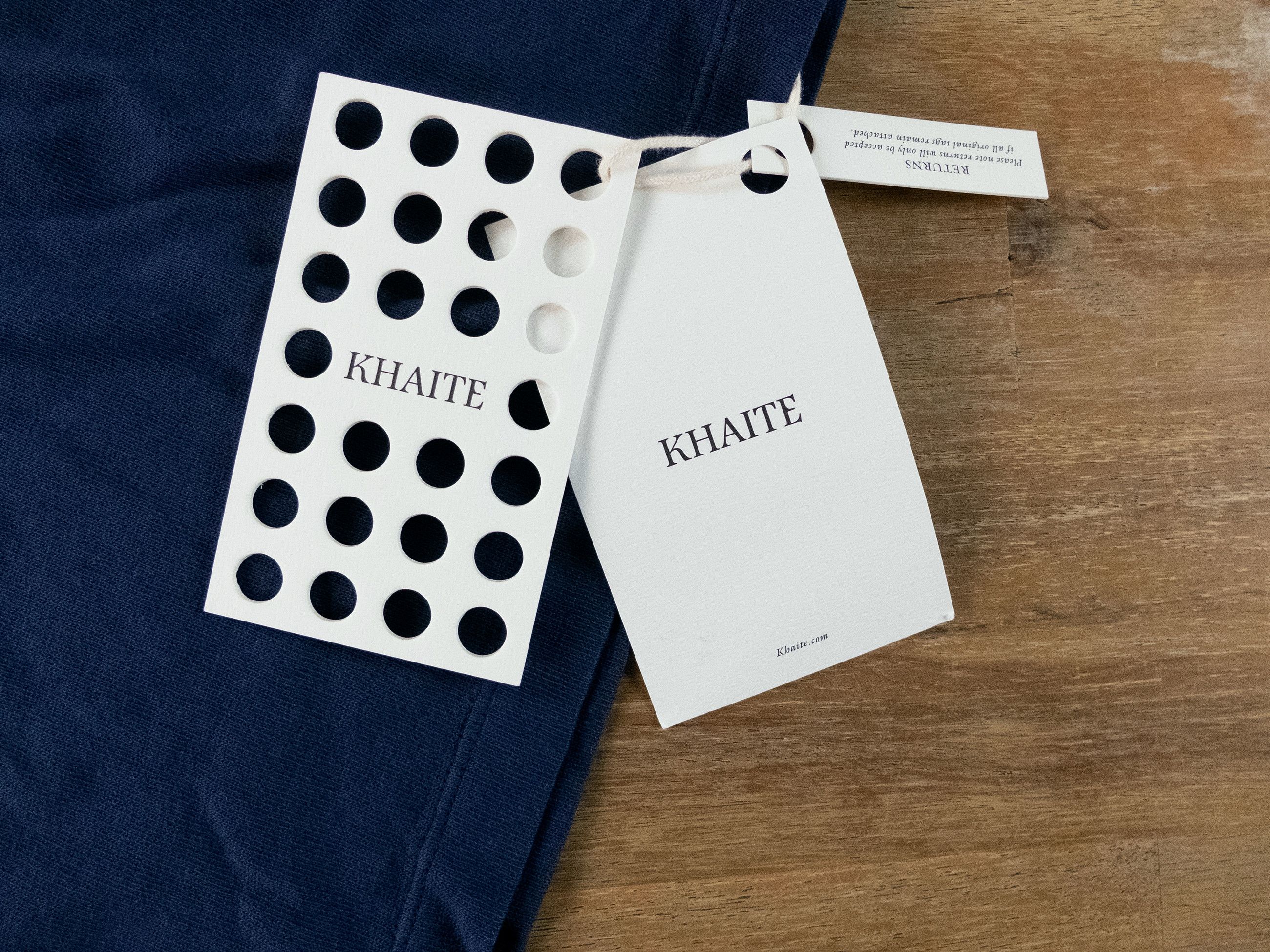 KHAITE KHAITE Mae navy blue cotton crewneck t-shirt Medium Size M / US 6-8 / IT 42-44 - 6 Thumbnail