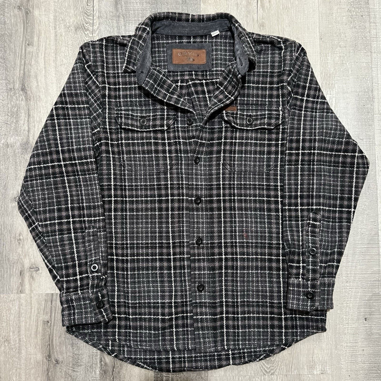 Orvis Orvis Heavyweight Flannel Button Shacket Cotton Pockets S Size US S / EU 44-46 / 1 - 1 Thumbnail