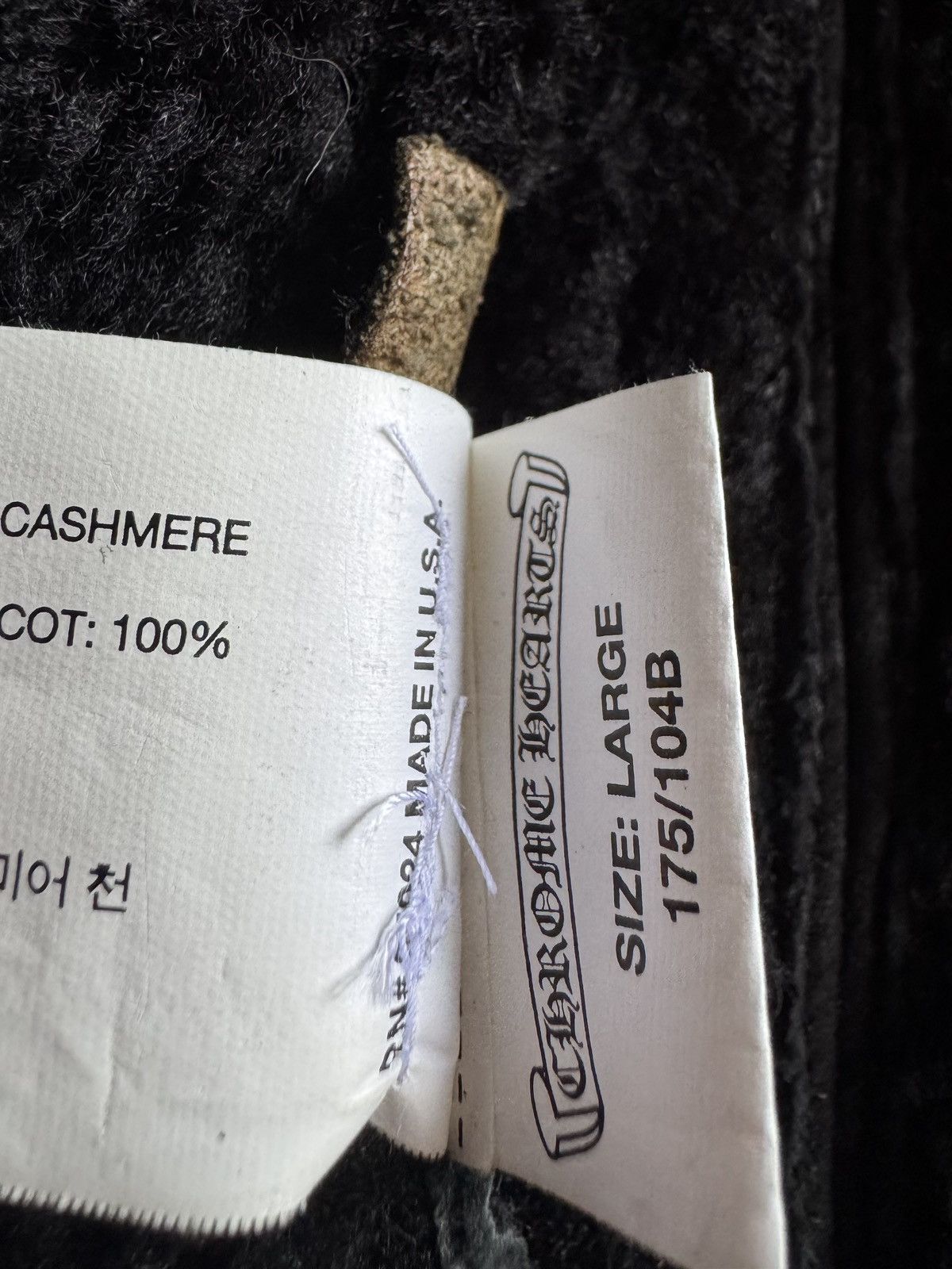 Chrome Hearts CHROME HEARTS black lambskin fur coat Size US L / EU 52-54 / 3 - 11 Thumbnail