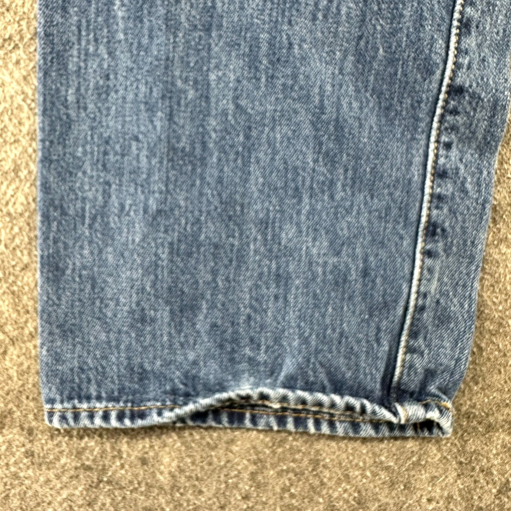 Levi's Levi's 501 Jeans Mens 38x34 Straight Regular Fit Medium Wash Button Fly Denim Distressed Vintage Retro Model Levi's 501 Series Mens Jeans Size US 38 / EU 54 - 3 Thumbnail