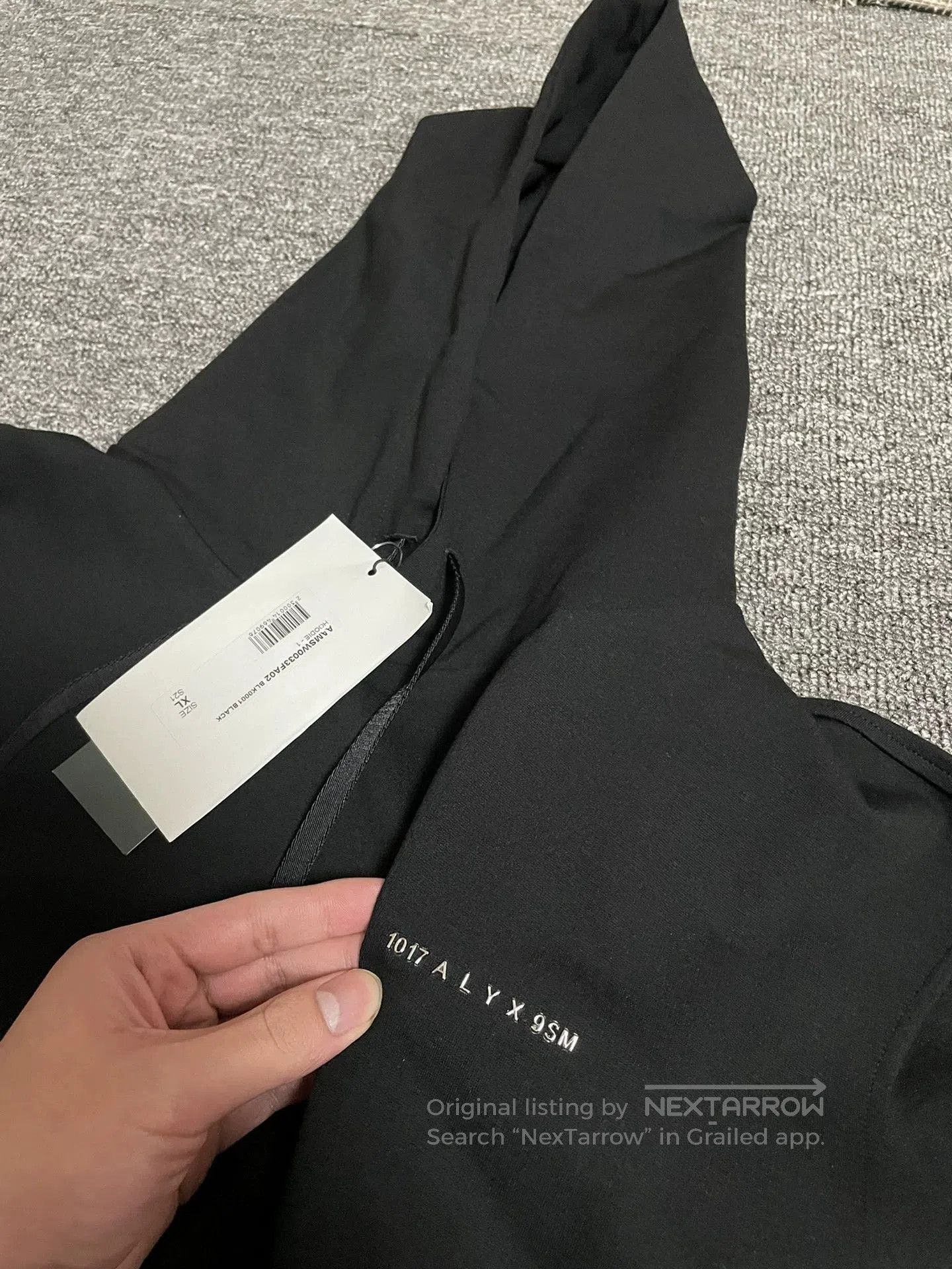 1017 ALYX 9SM alyx lightweight black hoodie for comfort. Size US XL / EU 56 / 4 - 2 Thumbnail