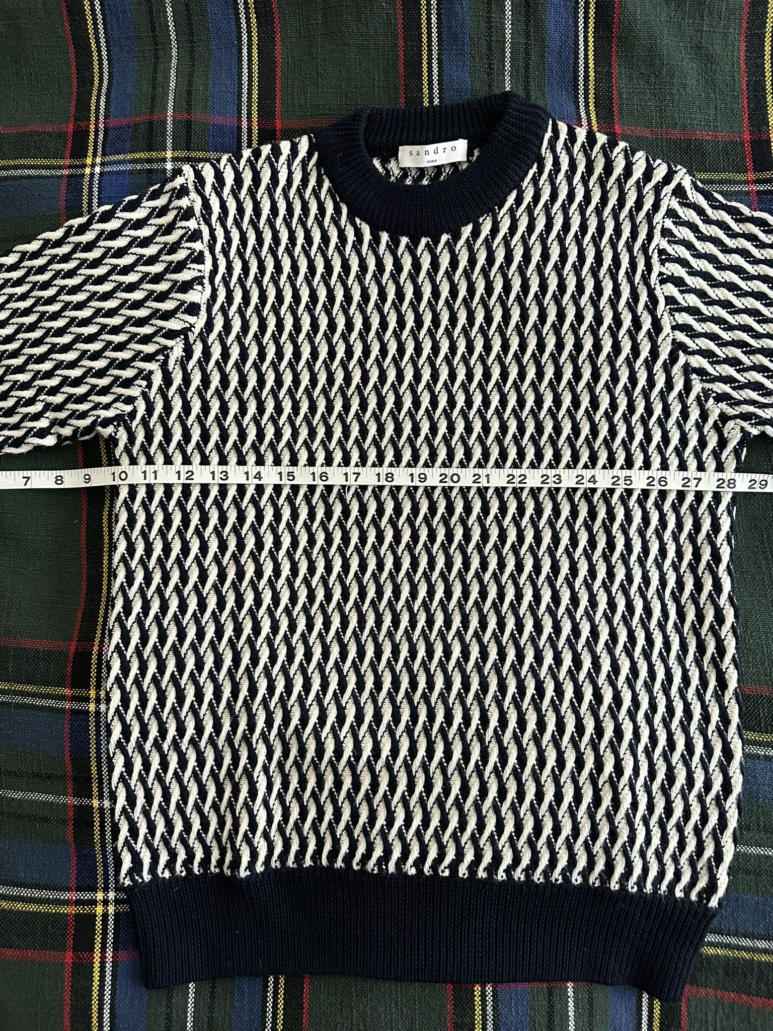 Sandro two-tone cable-knit sweater Size US S / EU 44-46 / 1 - 6 Thumbnail