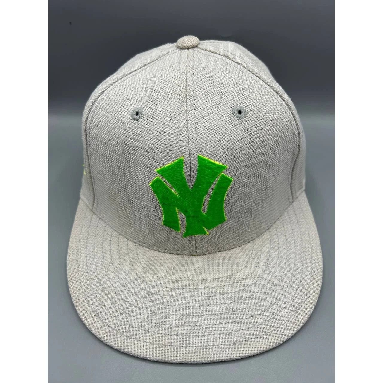 Mitchell & Ness New York Yankees Hat Men 7 1/4 Gray MLB Fitted Cap Size ONE SIZE - 1 Thumbnail