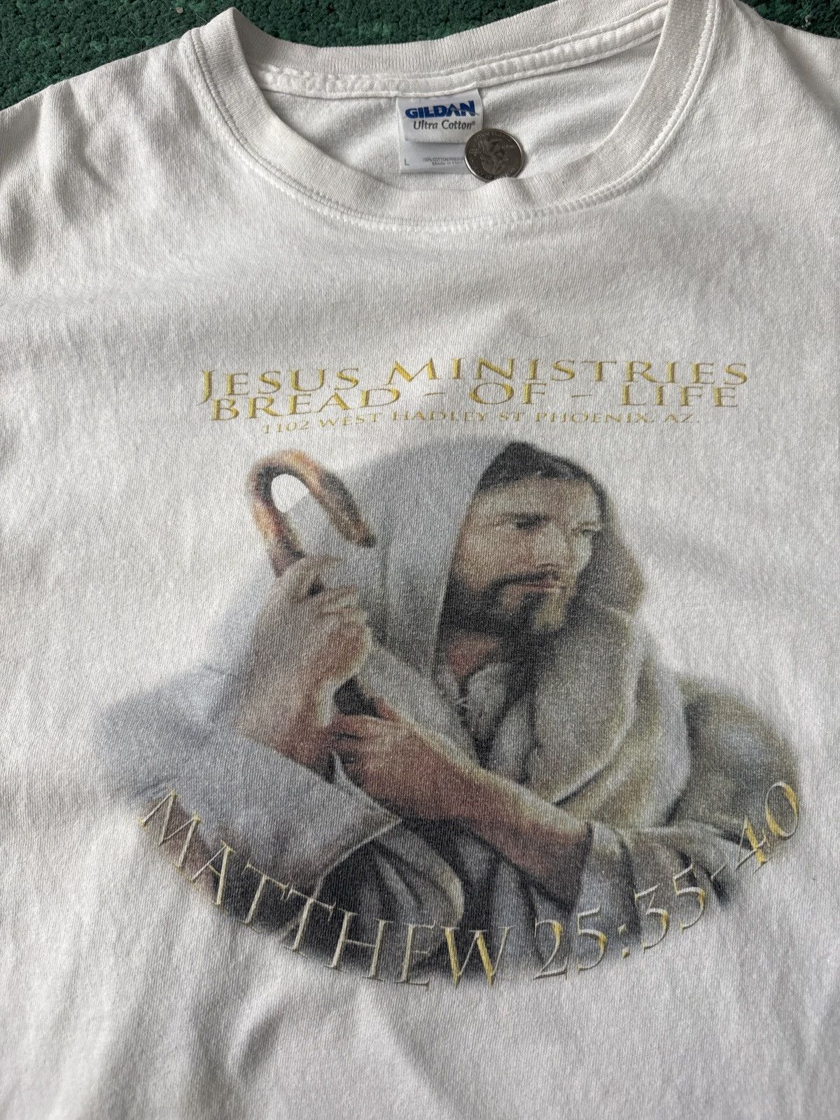 Vintage Vintage Jesus gospel tee “Jesus Ministries Bread Of Life” Size US L / EU 52-54 / 3 - 2 Thumbnail