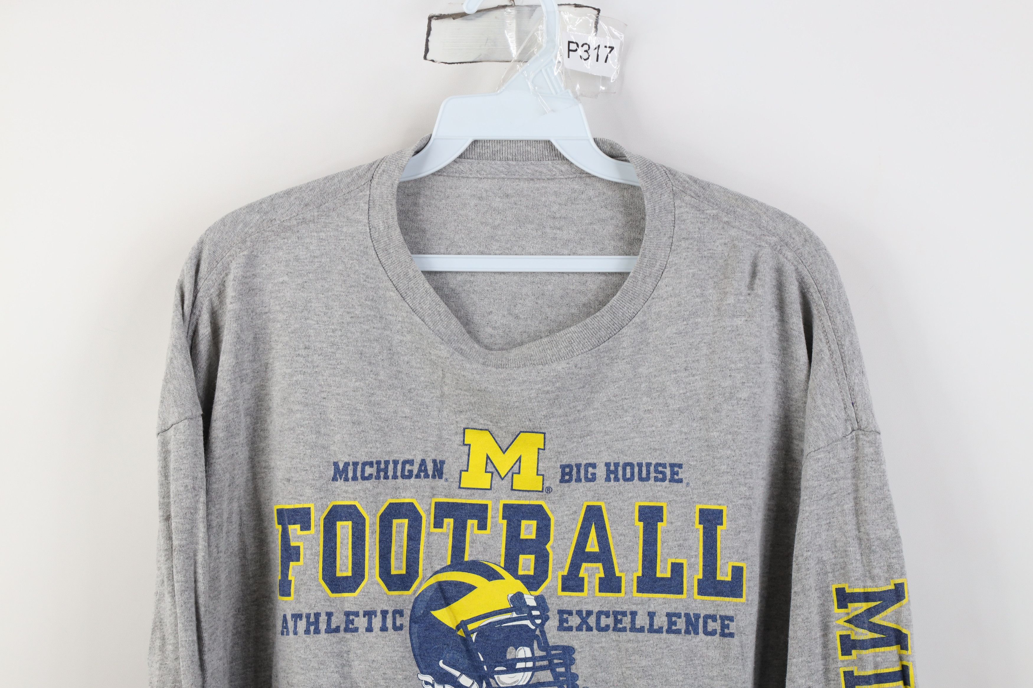 Vintage Vintage University of Michigan Football Long Sleeve T-Shirt Size US XL / EU 56 / 4 - 2 Thumbnail