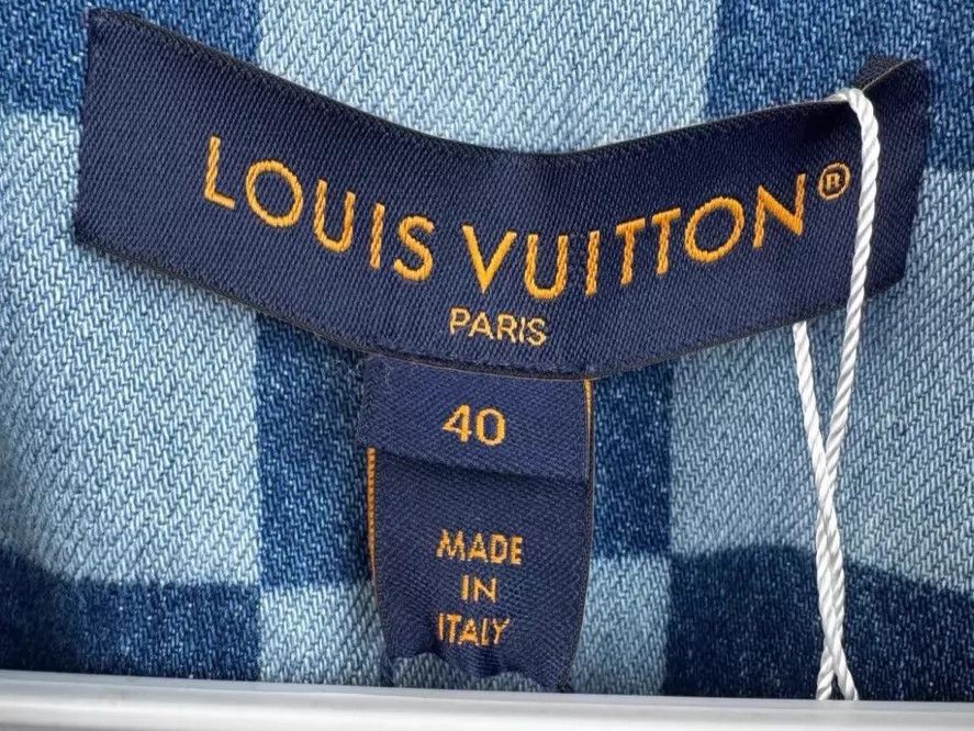 Louis Vuitton Louis Vuitton SS24 Blue Damier Anchor Gold Jkt 40 tags Size M / US 6-8 / IT 42-44 - 3 Thumbnail