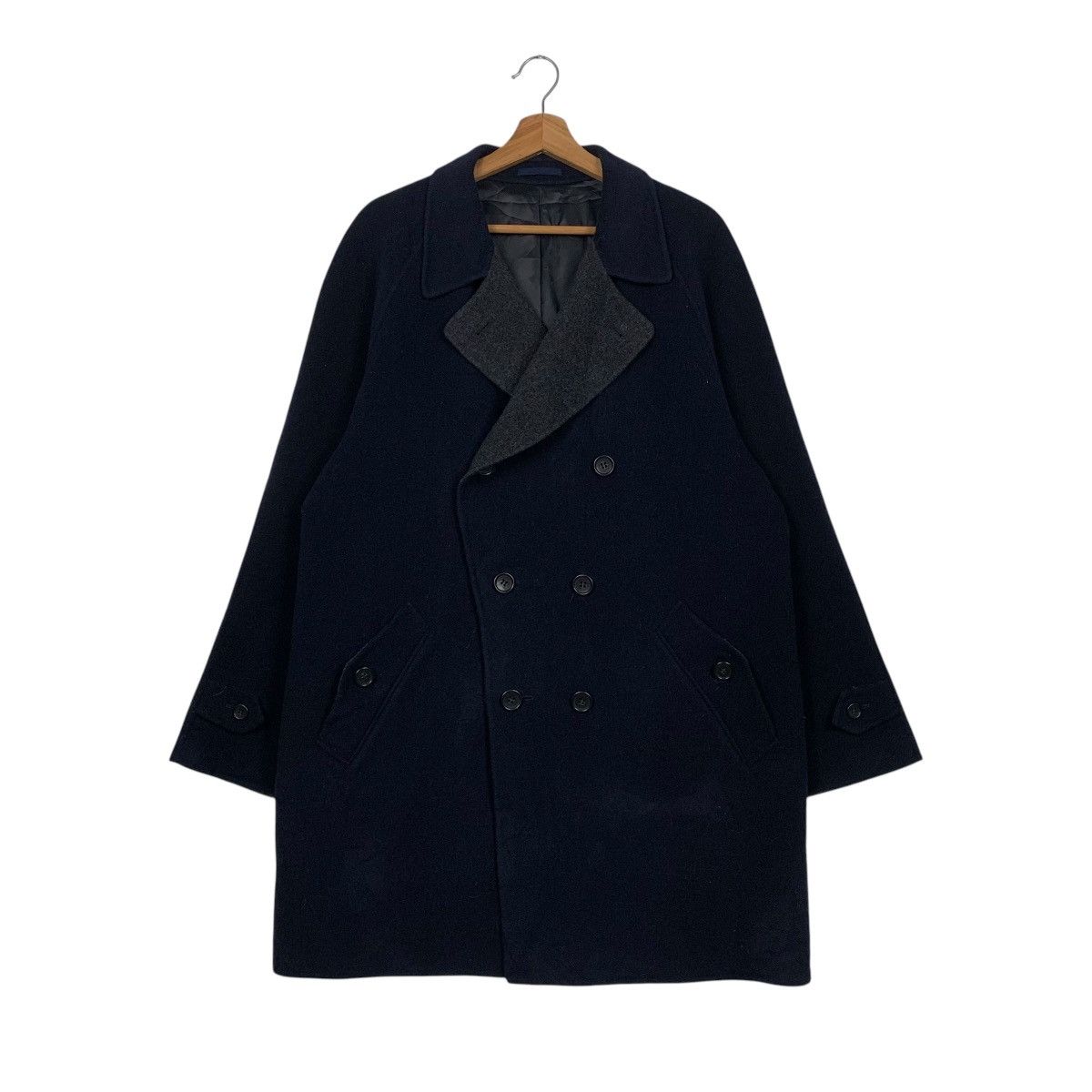 Comme Ca Ism Comme Ca Du Mode Men Wool Double Breasted Coat Size US L / EU 52-54 / 3 - 1 Thumbnail