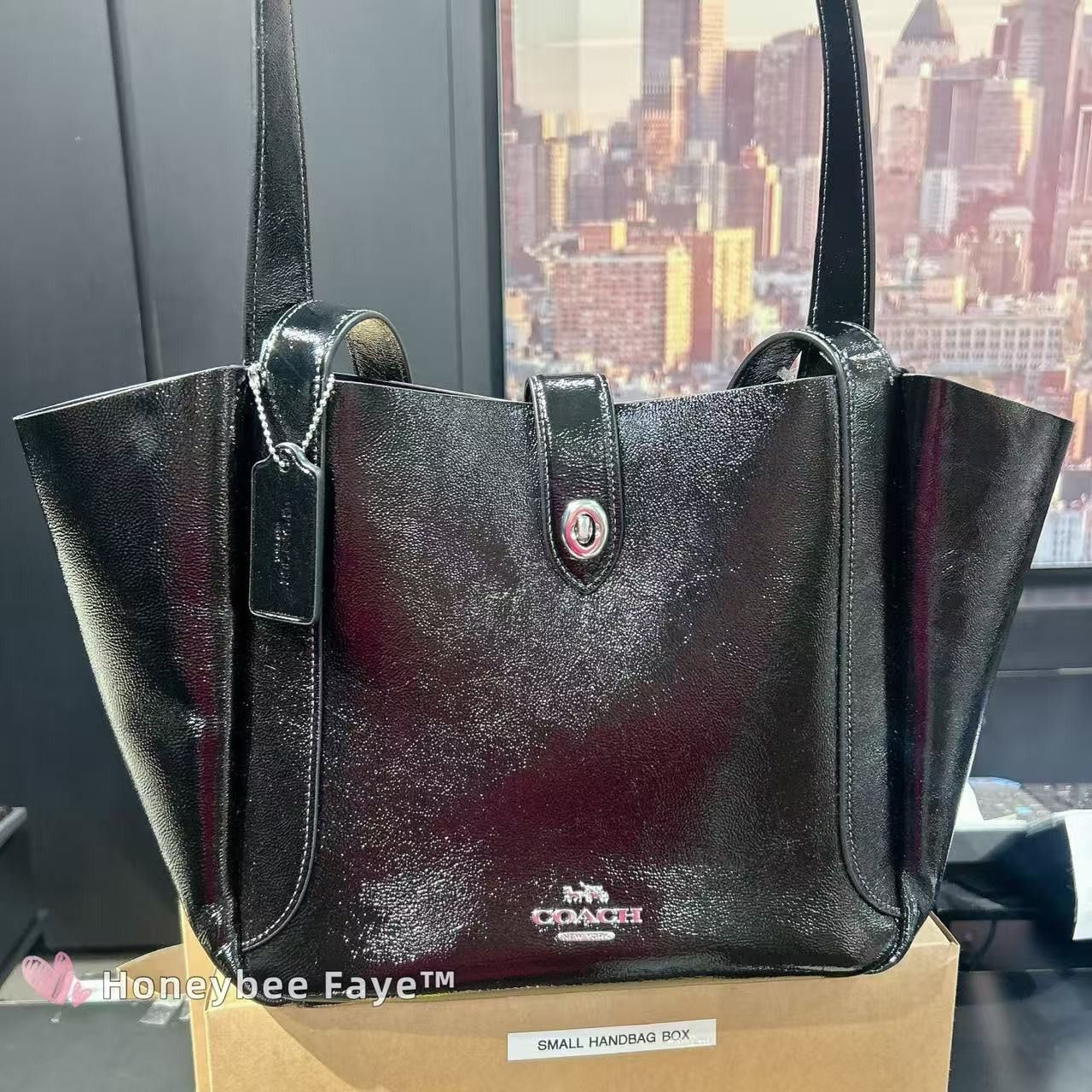 Coach Hadley Turnlock Tote Bag CCF05 Size ONE SIZE - 3 Thumbnail