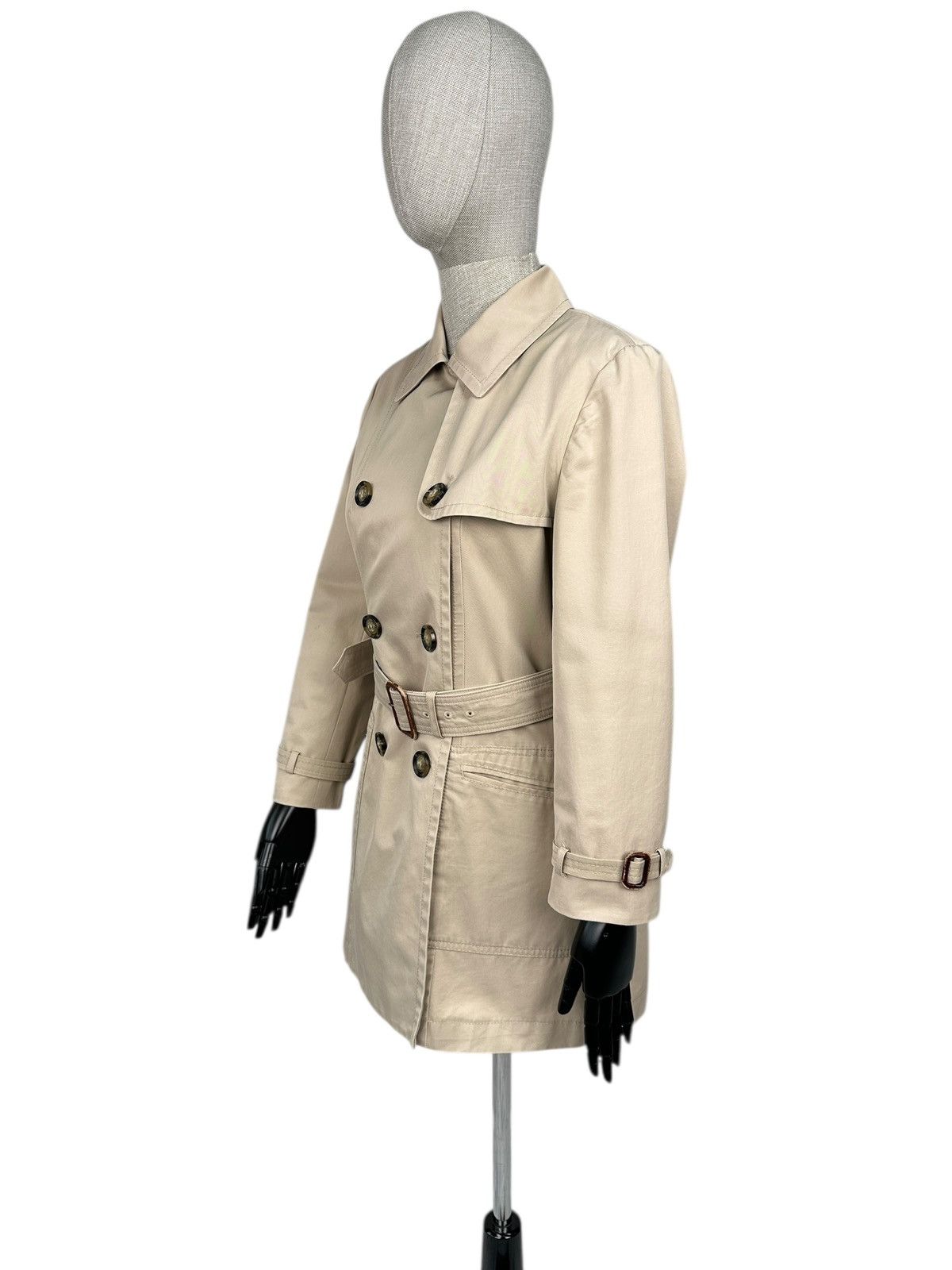 Weekend Max Mara Weekend Max Mara Double-Breasted Beige Trench Coat size 42 Size M / US 6-8 / IT 42-44 - 3 Thumbnail