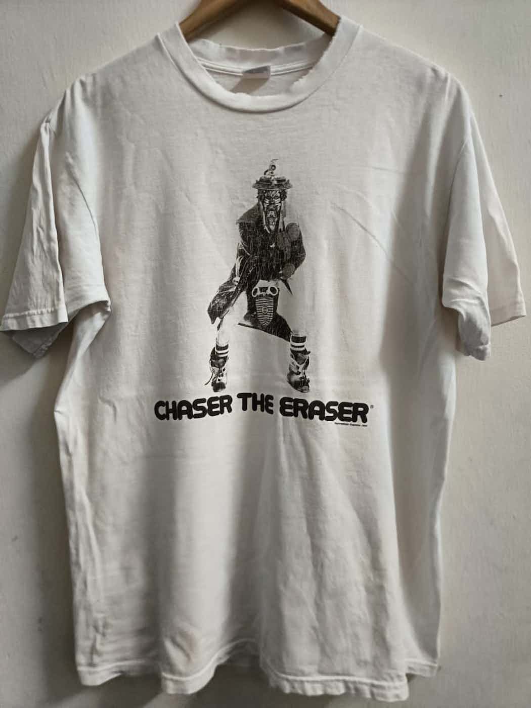 image of Supreme 2003 Rammellzee Chaser The Eraser Tee in Vintage White, Men's (Size Large)