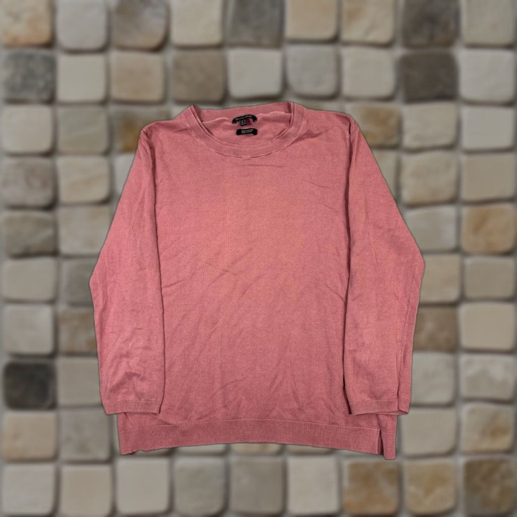 Massimo Dutti Massimo Dutti Sweater Womens Medium Pink Cotton Knit Pullover Size M / US 6-8 / IT 42-44 - 1 Thumbnail