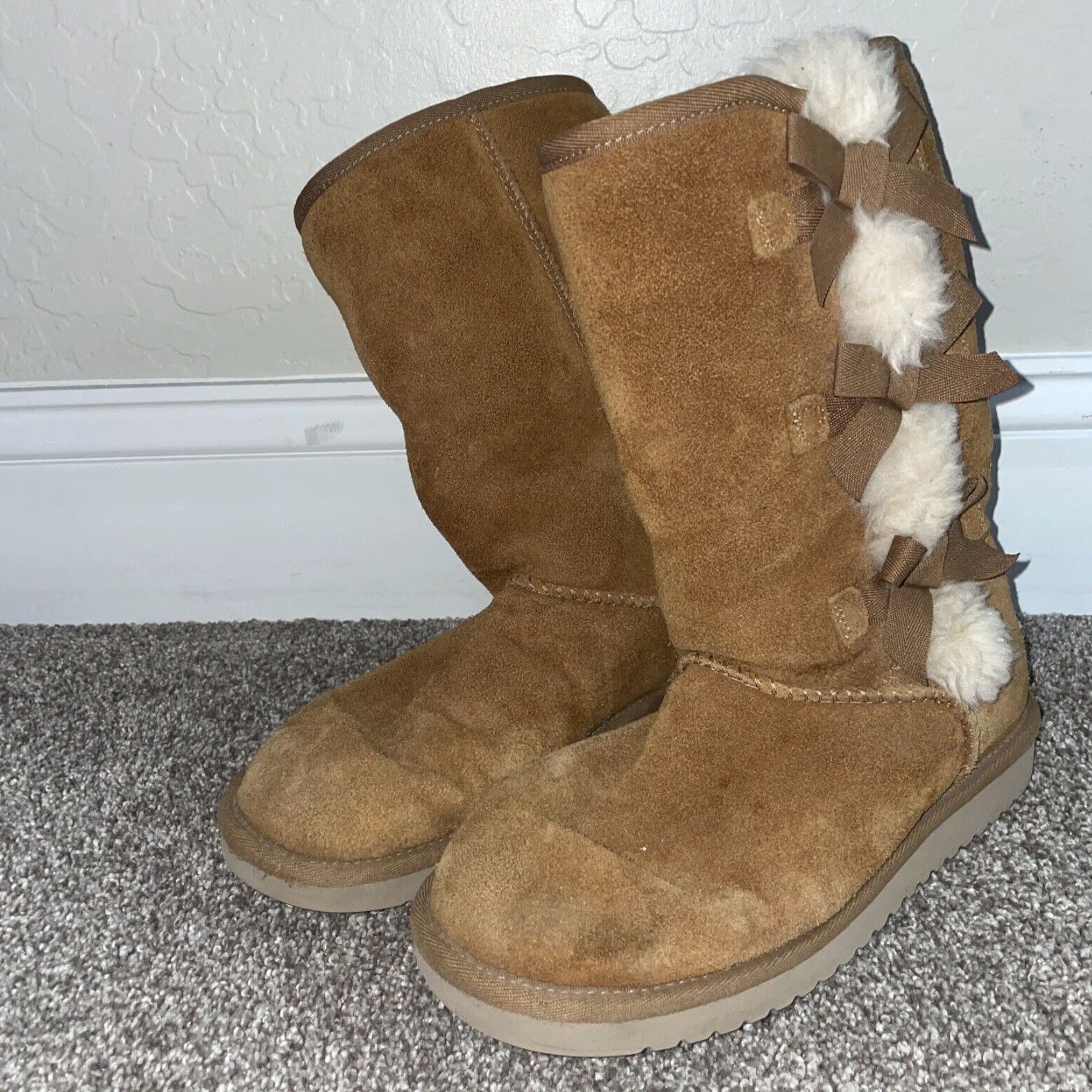 Vintage Koolaburra By Ugg Brown Fleece Lined Boots Womens Size 6 Brown Suede Bootie Lined Size M / US 6-8 / IT 42-44 - 2 Thumbnail