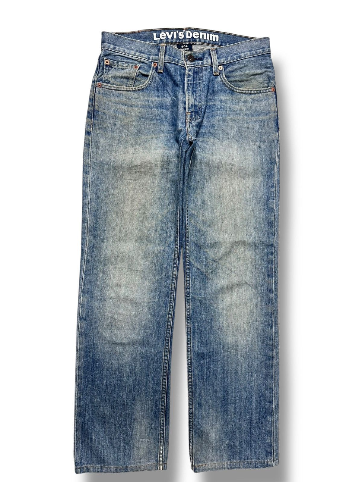 Levi's Vintage Levi’s 502 Regular Fit Denim Jeans Light BlueWash Size US 32 / EU 48 - 1 Thumbnail