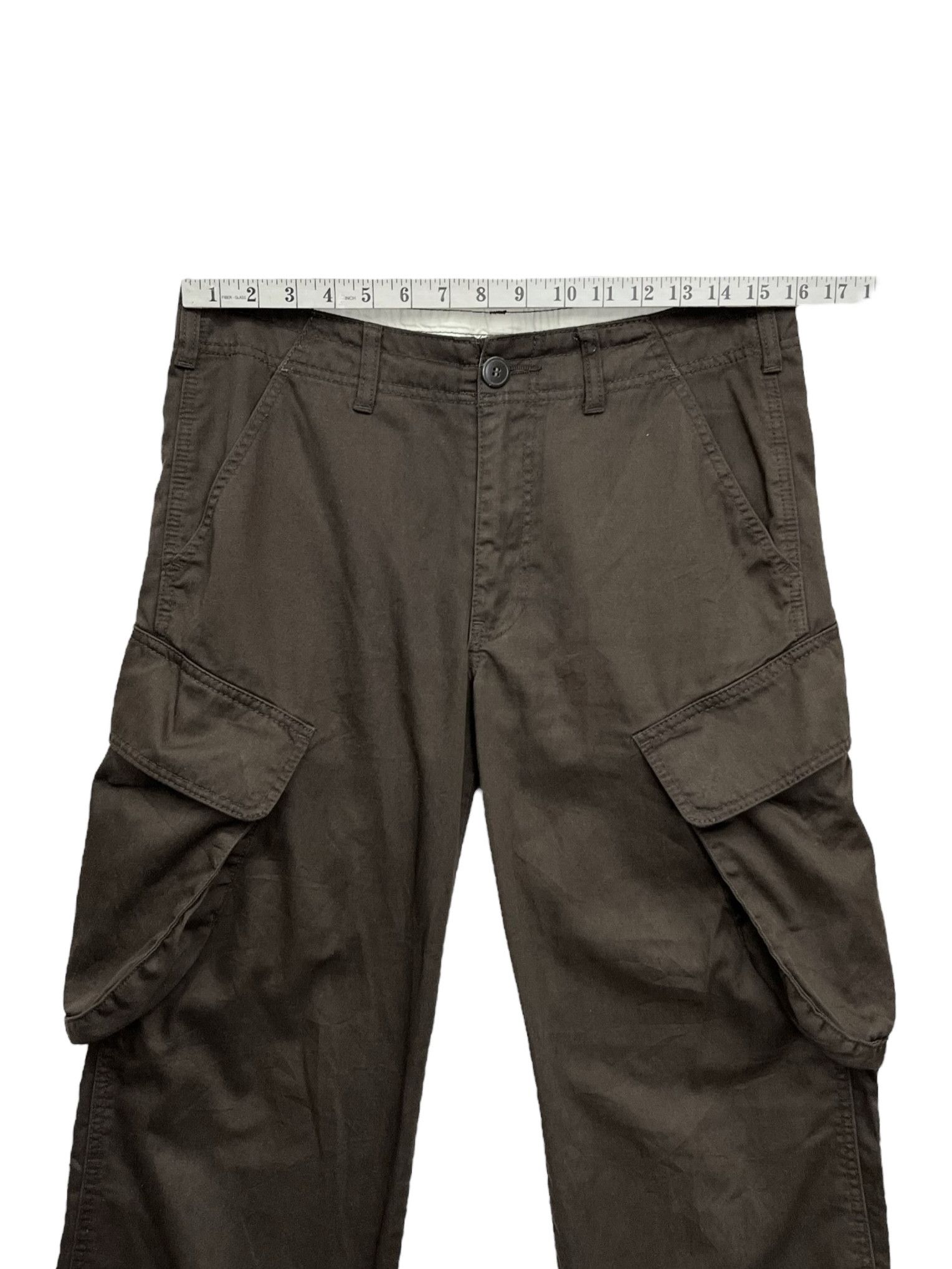 Japanese Brand 🔥Vintage Baggy Bondage Big Slanted Pocket Cargo Pants GOA Size US 31 - 9 Thumbnail