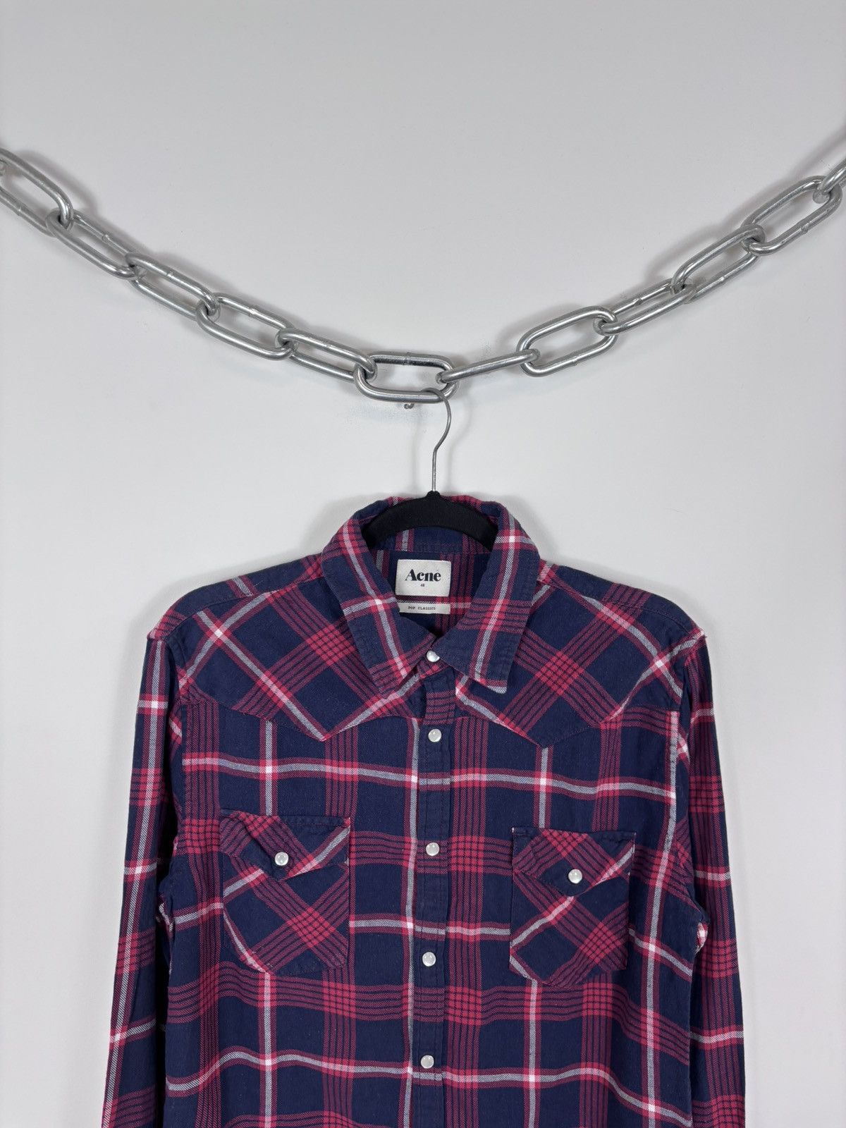 Acne Studios Acne Studios Western AW10 Men’s Pop Classics Flannel Shirt Size US M / EU 48-50 / 2 - 2 Thumbnail