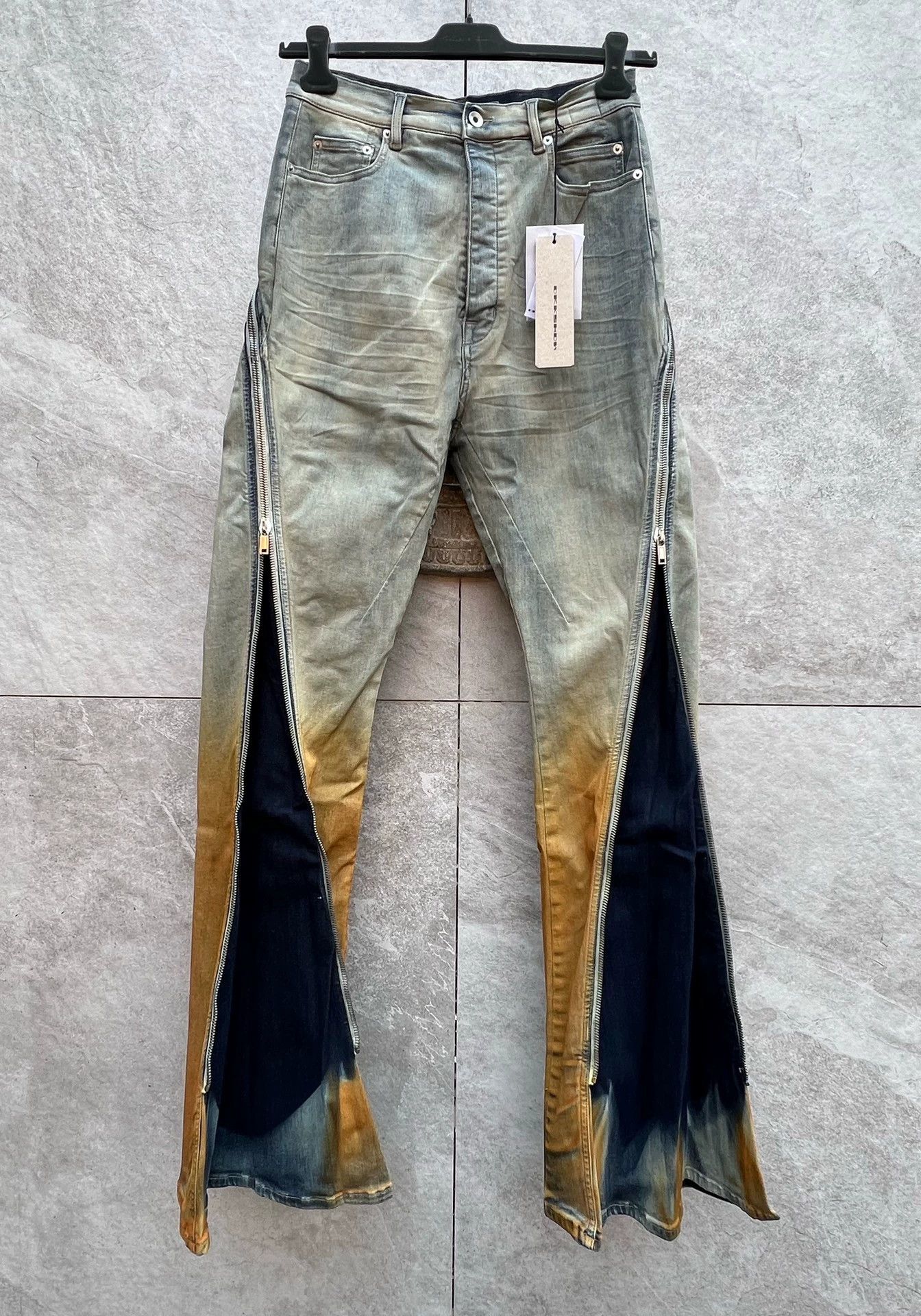 Rick Owens Rick Owens bolan banana zipper slightly high waist trousers -DMC Size US 31 - 1 Thumbnail