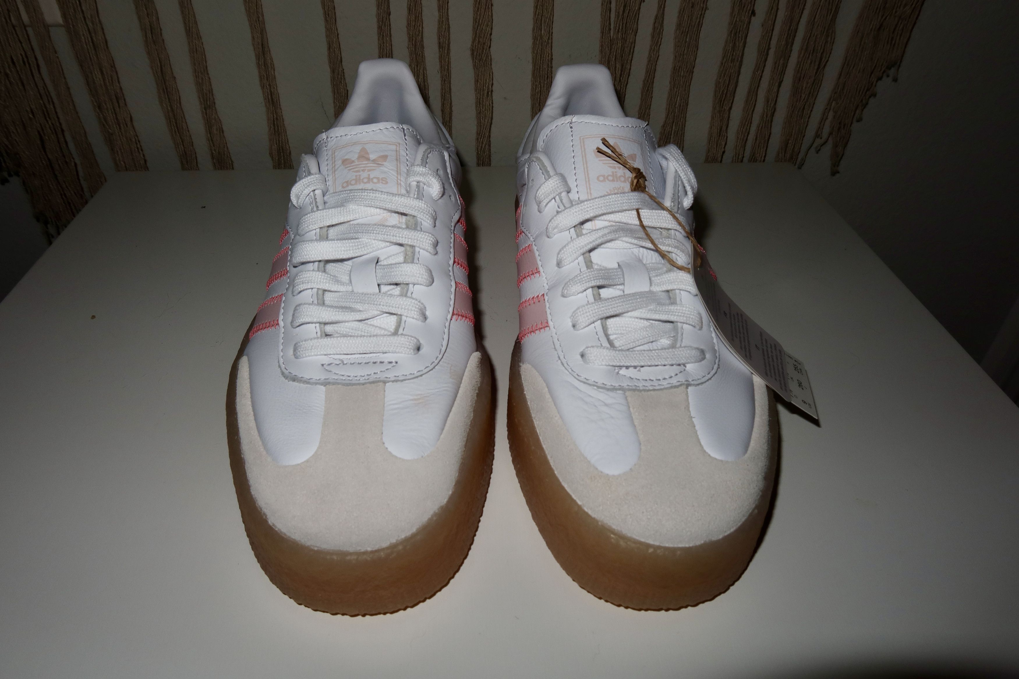 Adidas Adidas Sambae Cloud White / Sandy Pink / Semi Flash Red Size US 9 / IT 39 - 4 Thumbnail