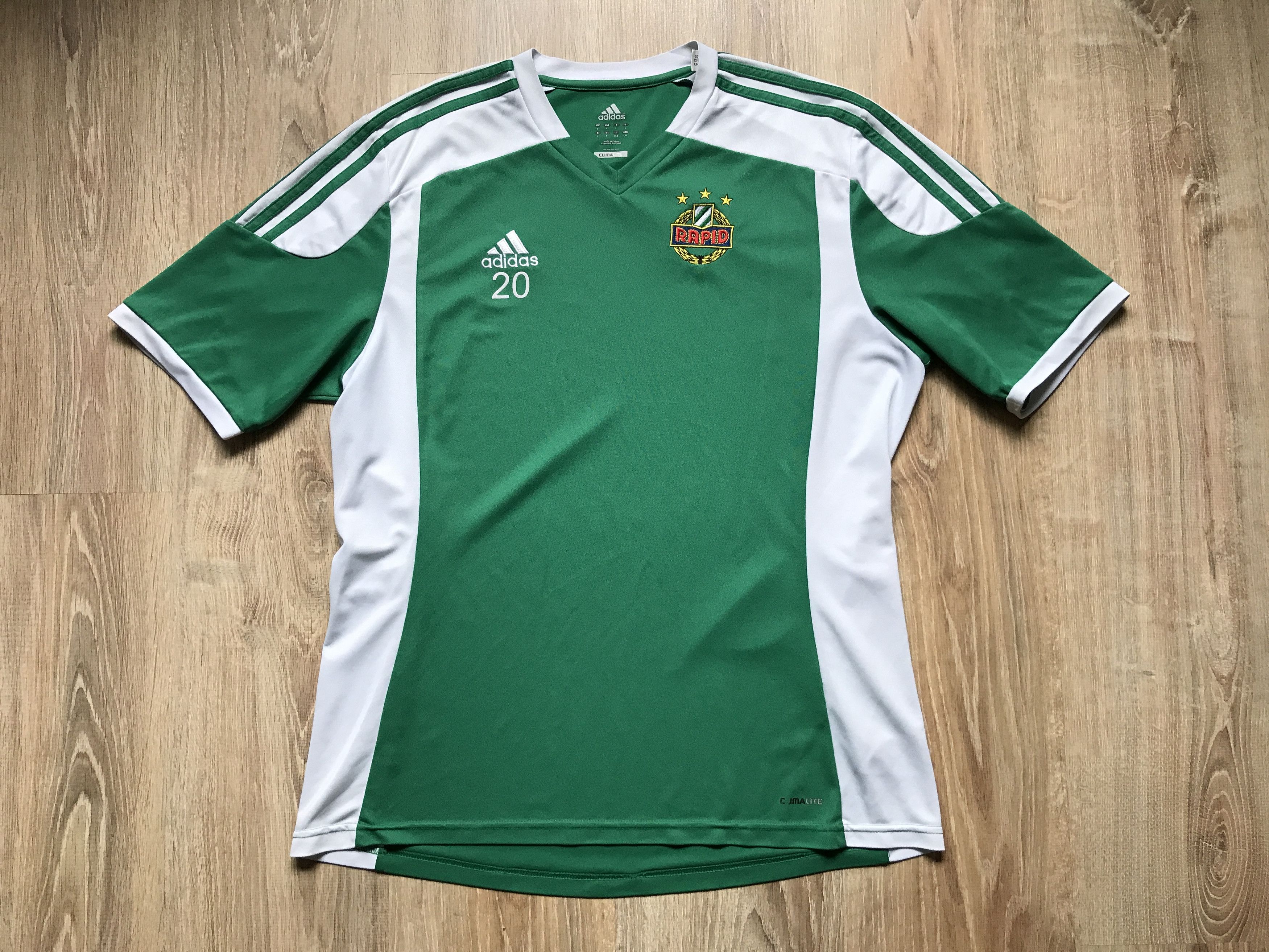 Adidas Vintage Adidas Rapid Vienna Football Shirt Size US L / EU 52-54 / 3 - 6 Thumbnail