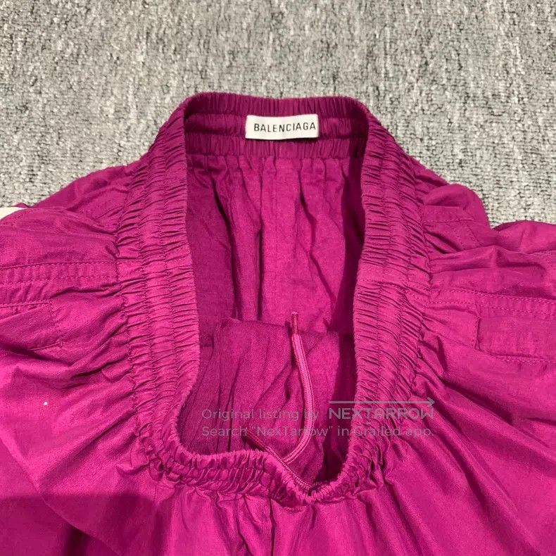 Balenciaga Balenciaga Purple Double Hook Shorts Size 33" - 7 Thumbnail