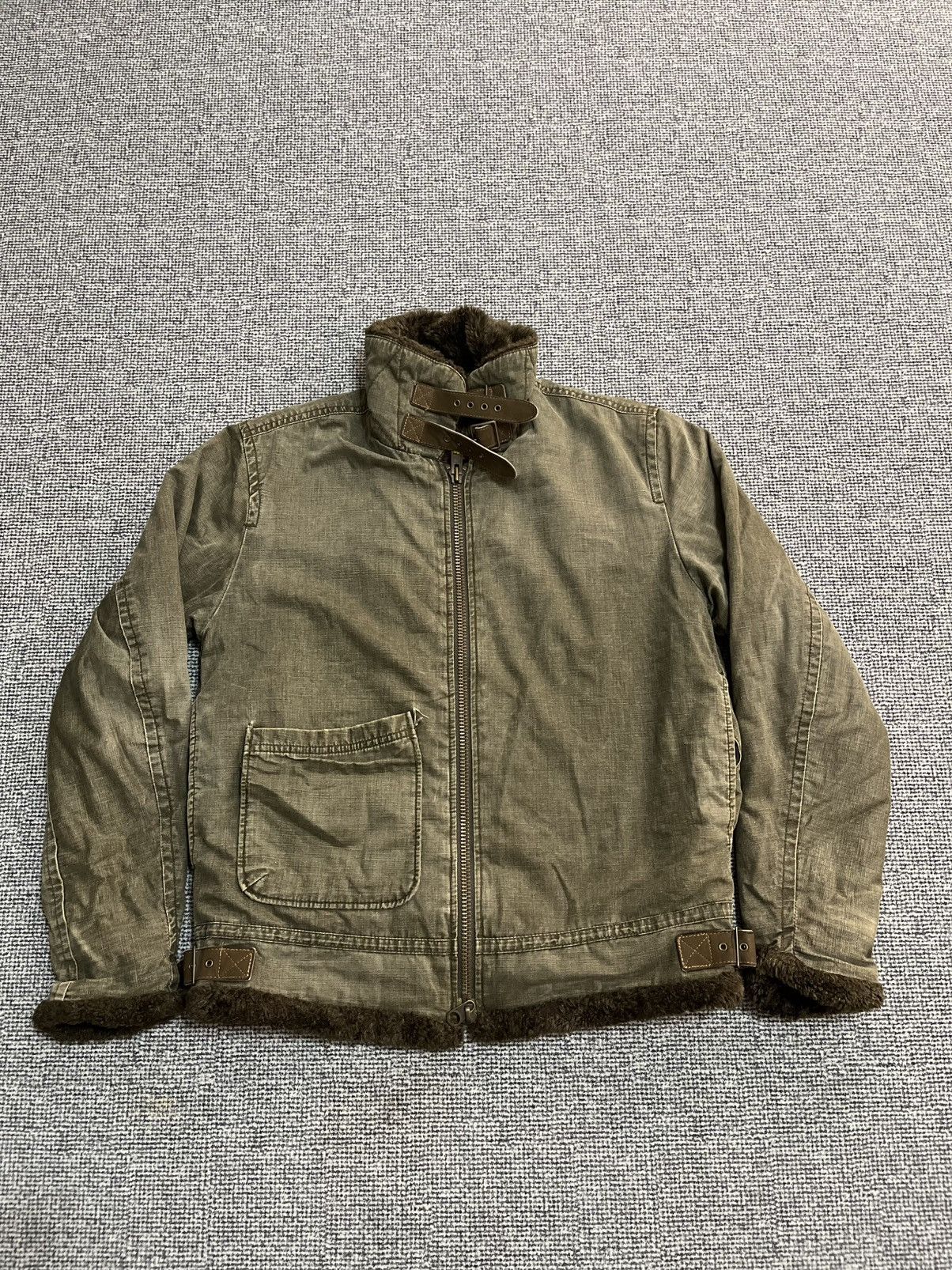 Johnbull Vintage Johnbull Inner Fur Jacket like B 3 Jacket Size US M / EU 48-50 / 2 - 2 Thumbnail