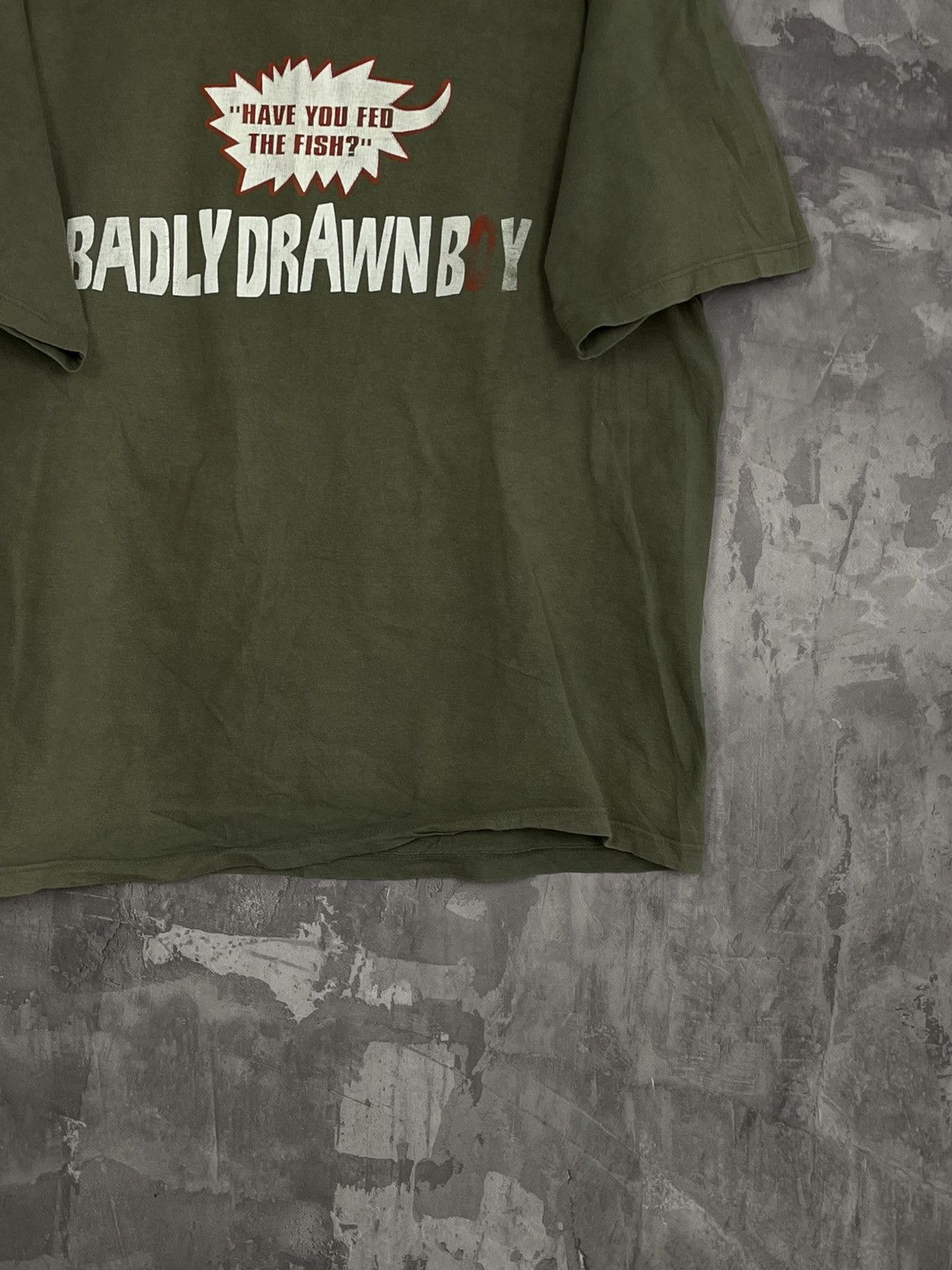 Band Tees Rare! Vintage 90s Badly Drawn Boy T Shirt Tour Tee Size US XL / EU 56 / 4 - 7 Thumbnail