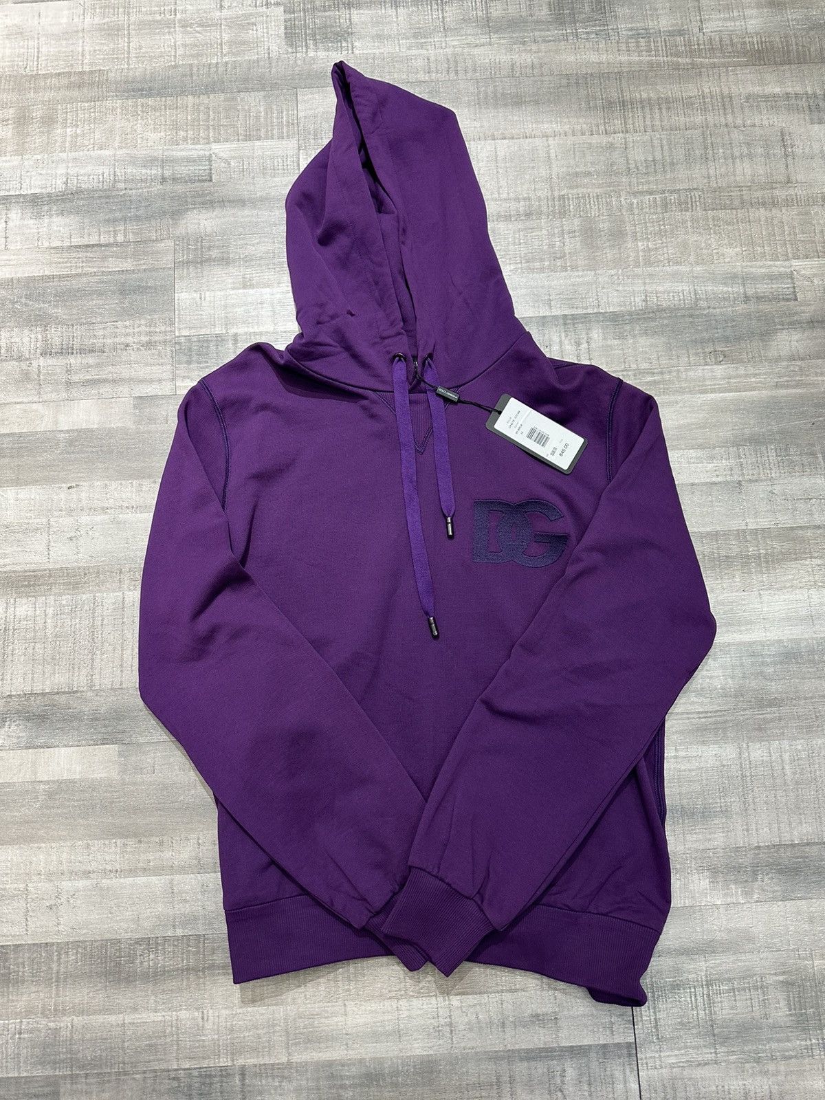 Dolce & Gabbana Dolce and Gabbana Purple Logo Hoodie Size US L / EU 52-54 / 3 - 1 Thumbnail