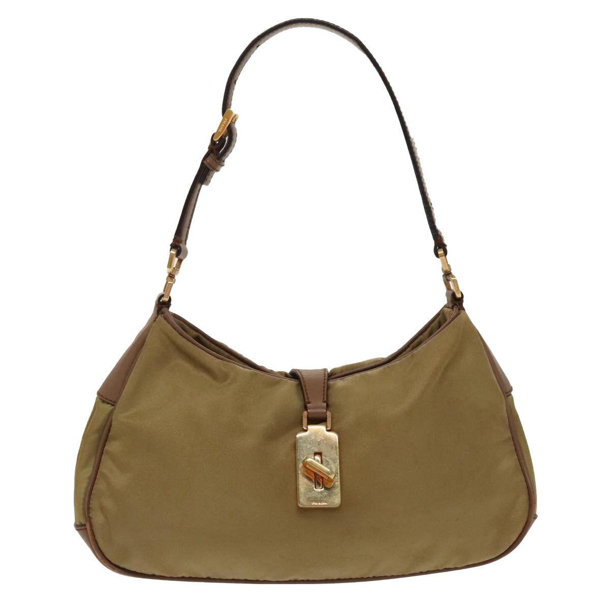 Prada Tessuto Beige Synthetic Handbag (Pre-Owned) Size ONE SIZE - 1 Thumbnail