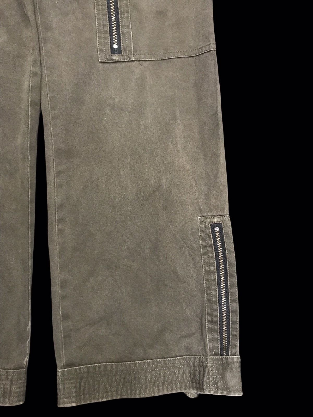 Japanese Brand 💥BAGGY💥ARCHIVAL SHELLAC MULTIPOCKETS ZIPPER PANT F426 Size US 34 / EU 50 - 8 Thumbnail