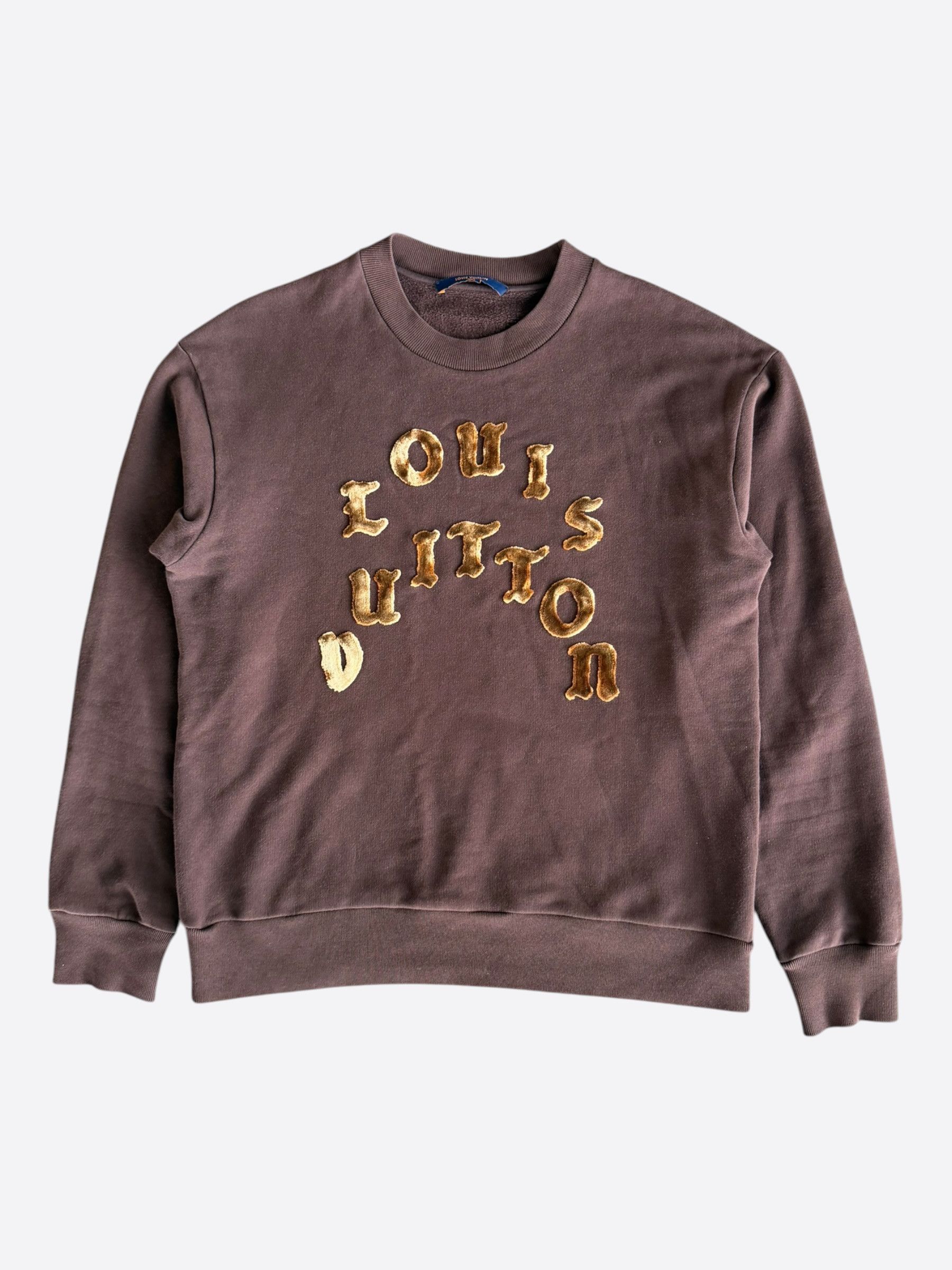 Louis Vuitton Louis Vuitton Brown Tuffetage Logo Sweater Size US S / EU 44-46 / 1 - 1 Thumbnail