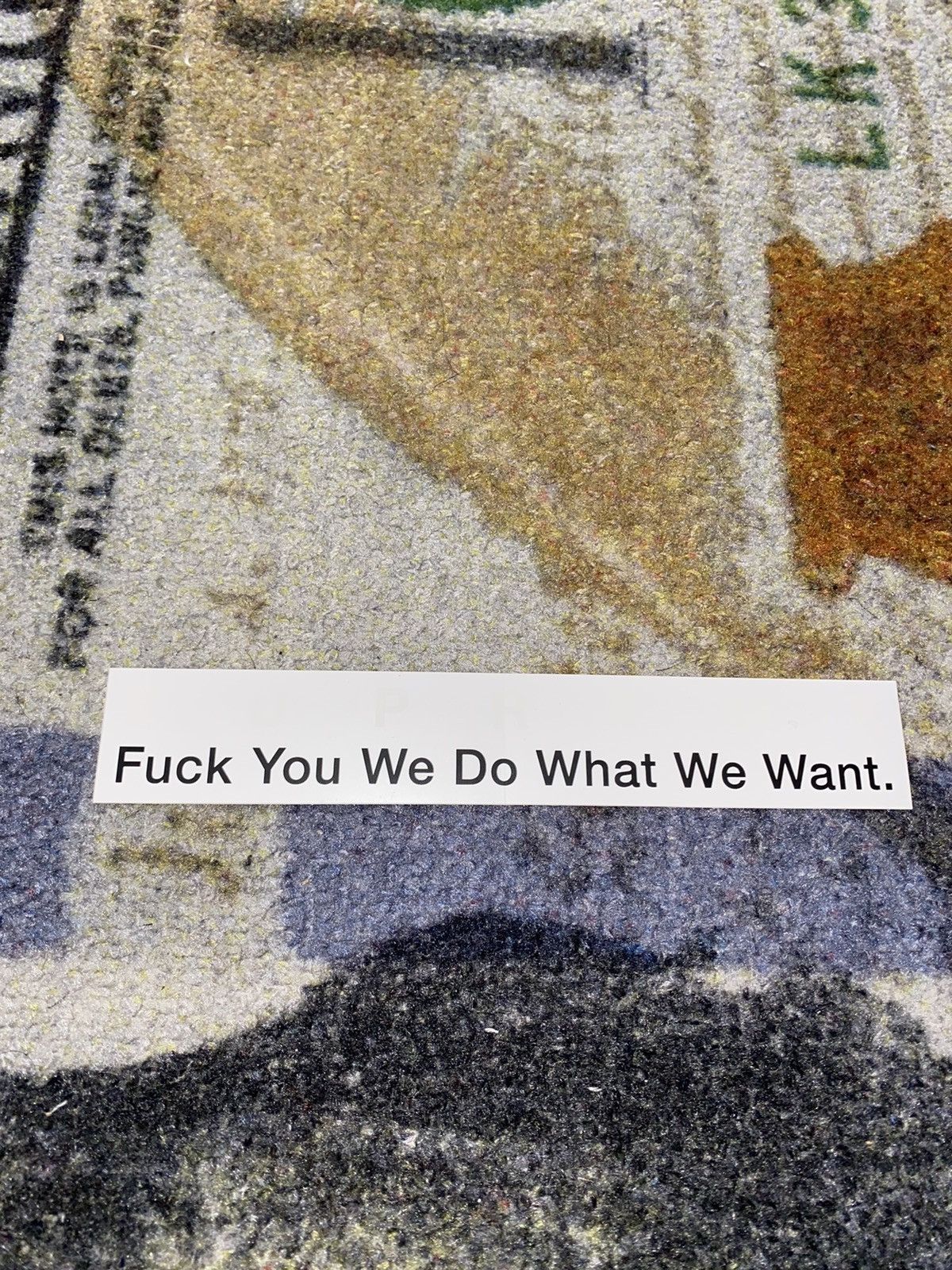 Supreme Fuck You We Do What We Want | Grailed