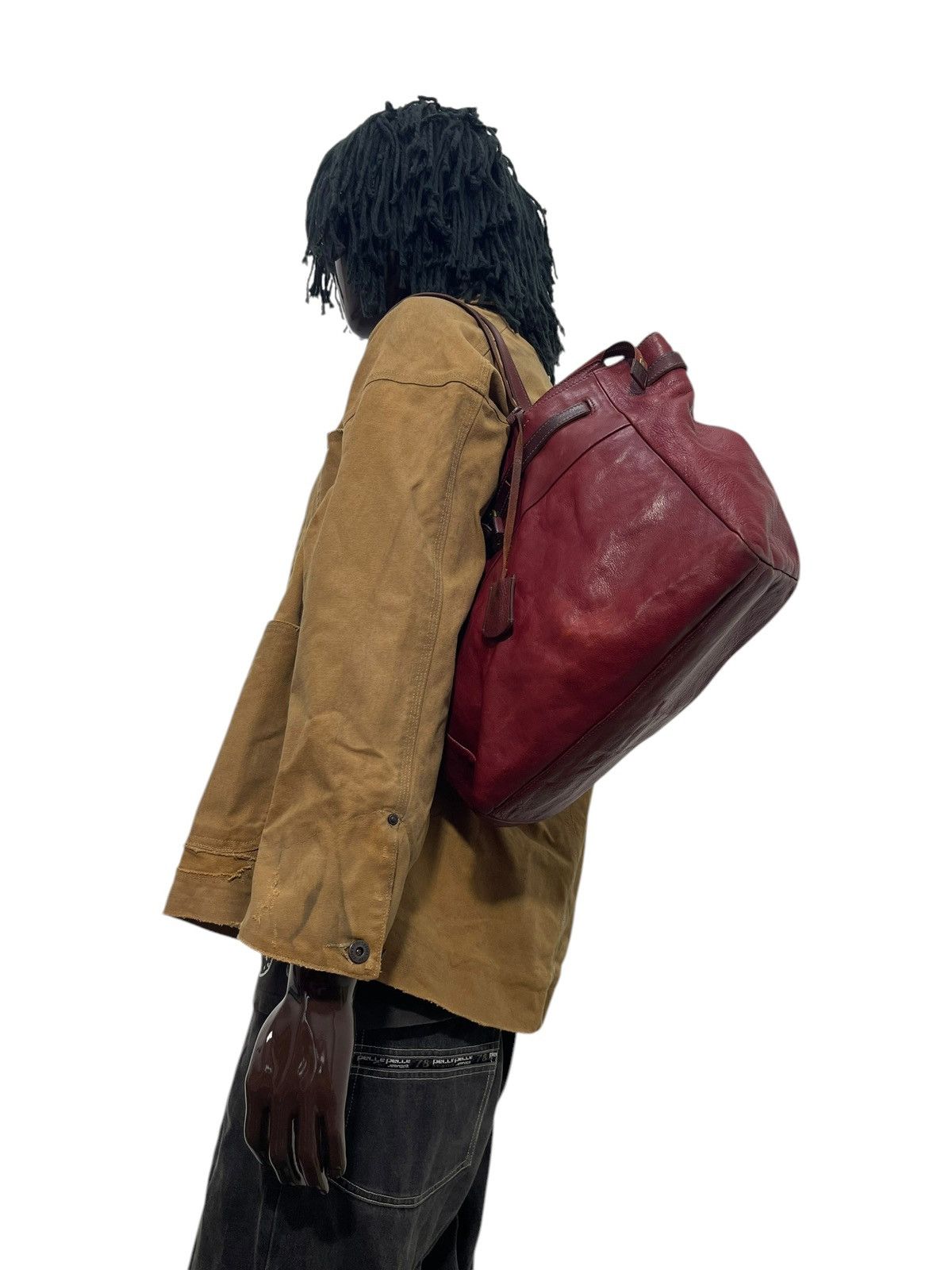 Genuine Leather Full Leather Genten Japan Tote Shoulder Bag 1🟩3 Size ONE SIZE - 2 Thumbnail