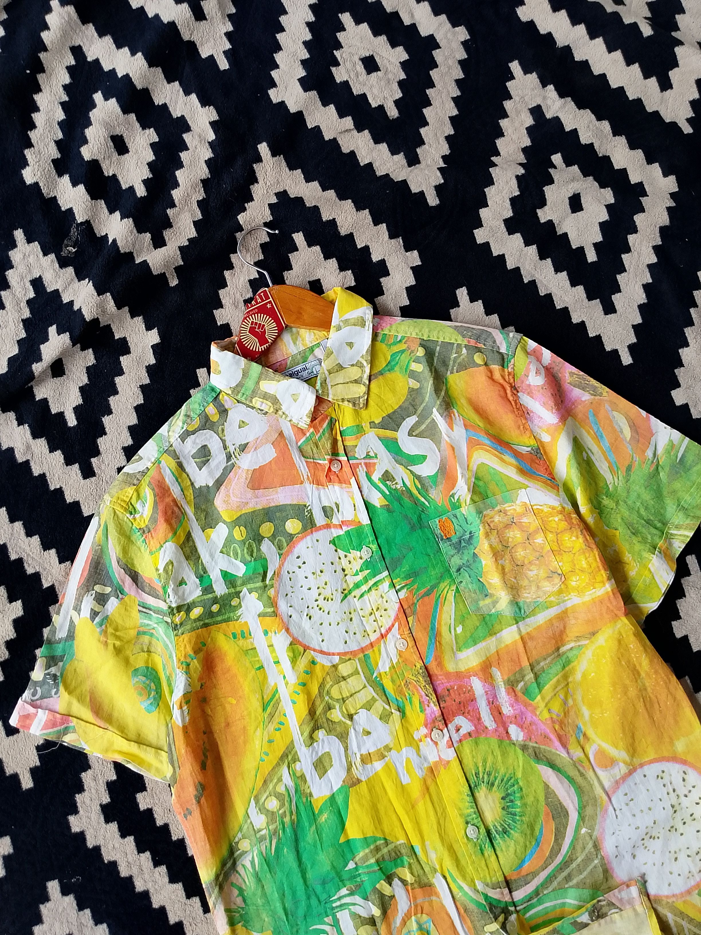 Desigual 90s Y2K Desigual Psychedelic Art Shirt Retro Underground Size US L / EU 52-54 / 3 - 4 Thumbnail