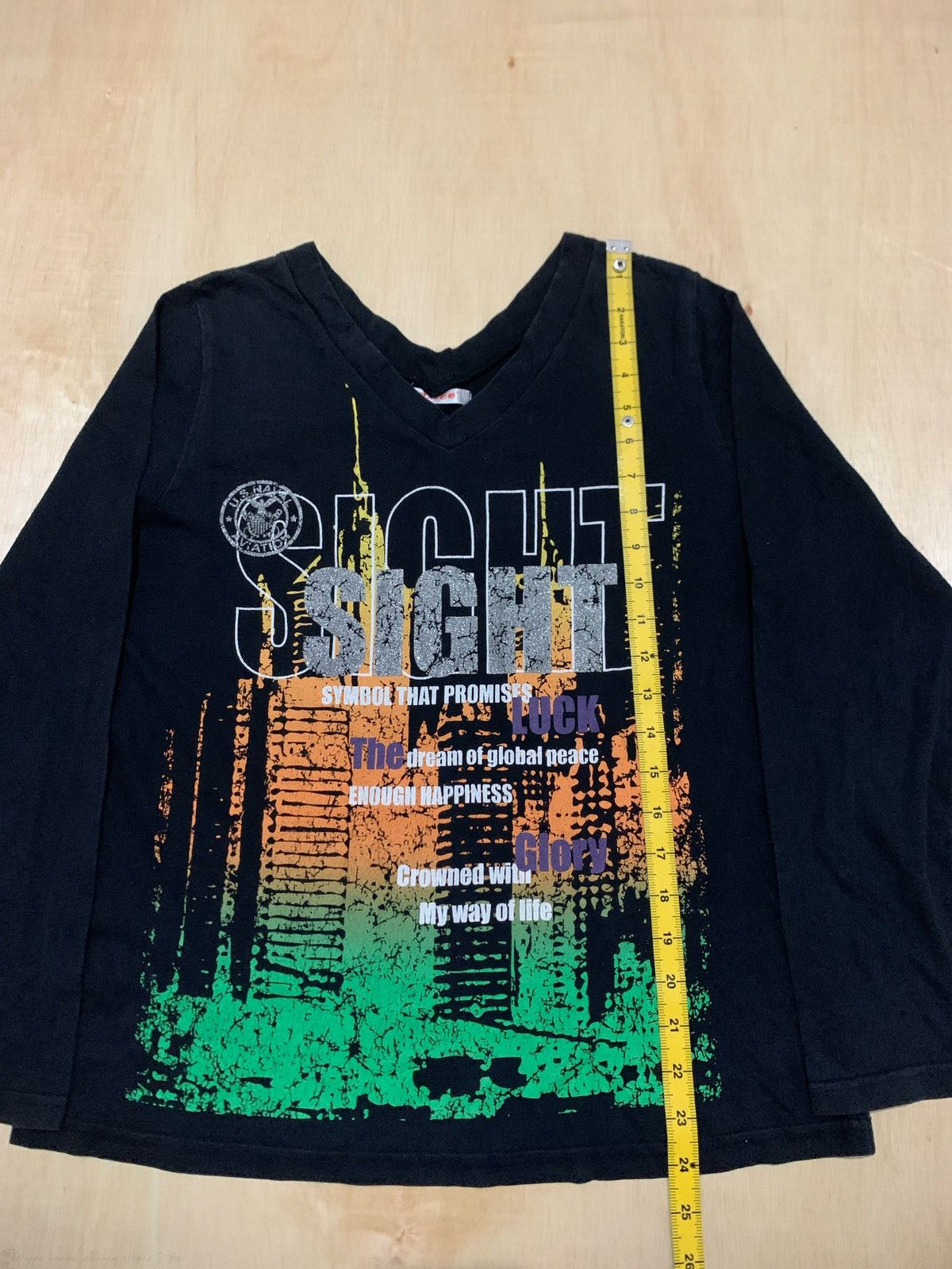 Hysteric Glamour × If Six Was Nine × Japanese Brand Y2k Glory Peace Life luck Longsleeve Punk style Size US M / EU 48-50 / 2 - 10 Thumbnail