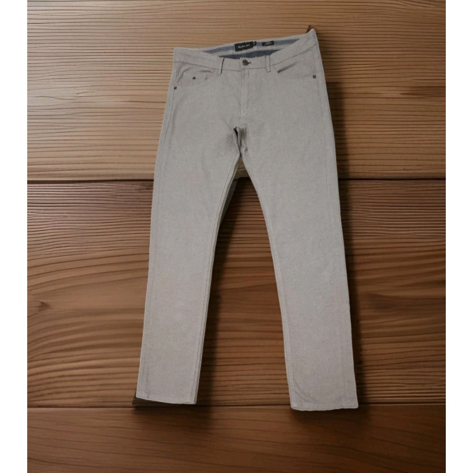 Massimo Dutti Massimo Dutti Men’s Cotton Stretch Slim Fit Chino Pants Size US 31 - 1 Thumbnail