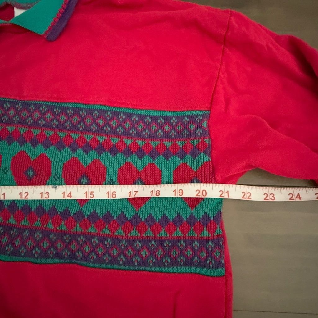 Other Nucleus vintage ladies hearts sweater large 80s Size L / US 10 / IT 46 - 8 Thumbnail