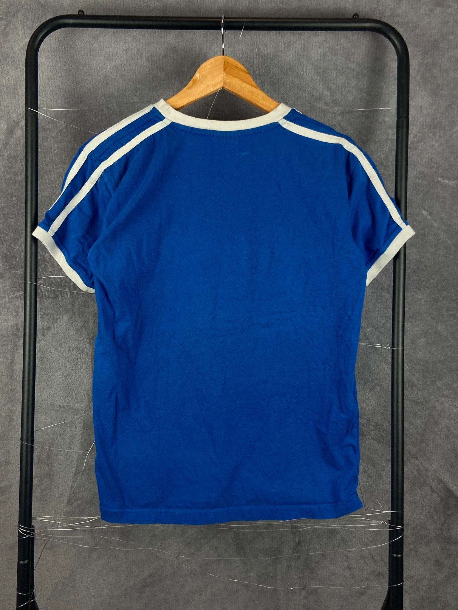 Vintage Italia Embroidered Soccer Tee Blue Retro Style S Size US S / EU 44-46 / 1 - 5 Thumbnail