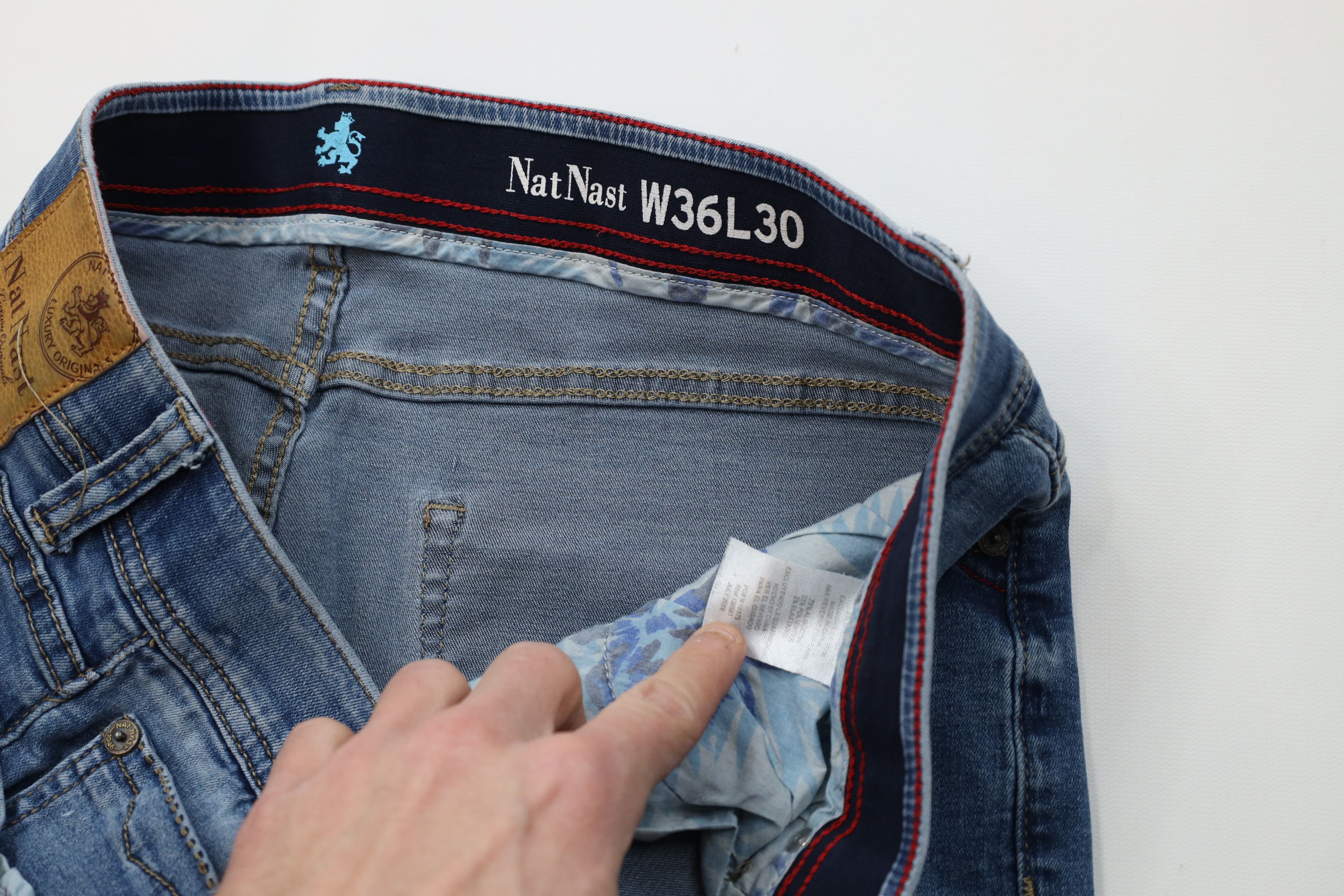 Nat Nast Nat Nast Luxury Originals Straight Leg Denim Jeans Blue Size US 36 / EU 52 - 8 Thumbnail