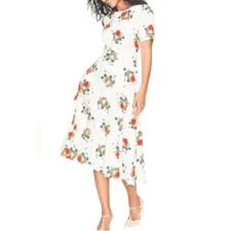 long sleeve midi dress flowy Women's Pleated Front Midi Dress Long Sleeve Crewneck High Waist A-Line  Flowy Casual Dresses with Pockets