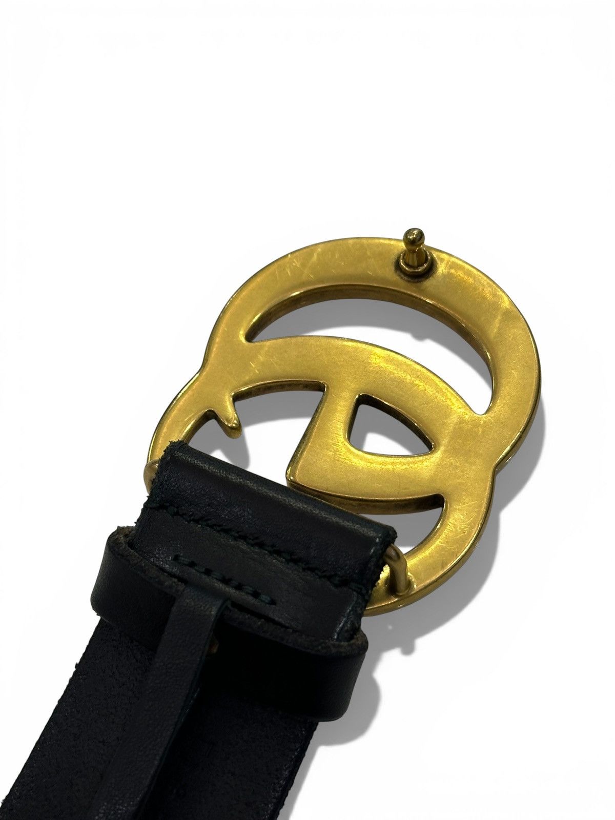 Gucci Gucci GG Black Leather Belt Size ONE SIZE - 4 Thumbnail