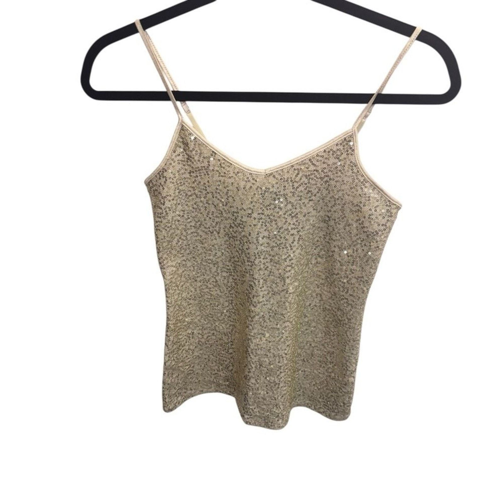 Express Express Gold Sequin Women's Top Size Xs Size XS / US 0-2 / IT 36-38 - 4 Thumbnail